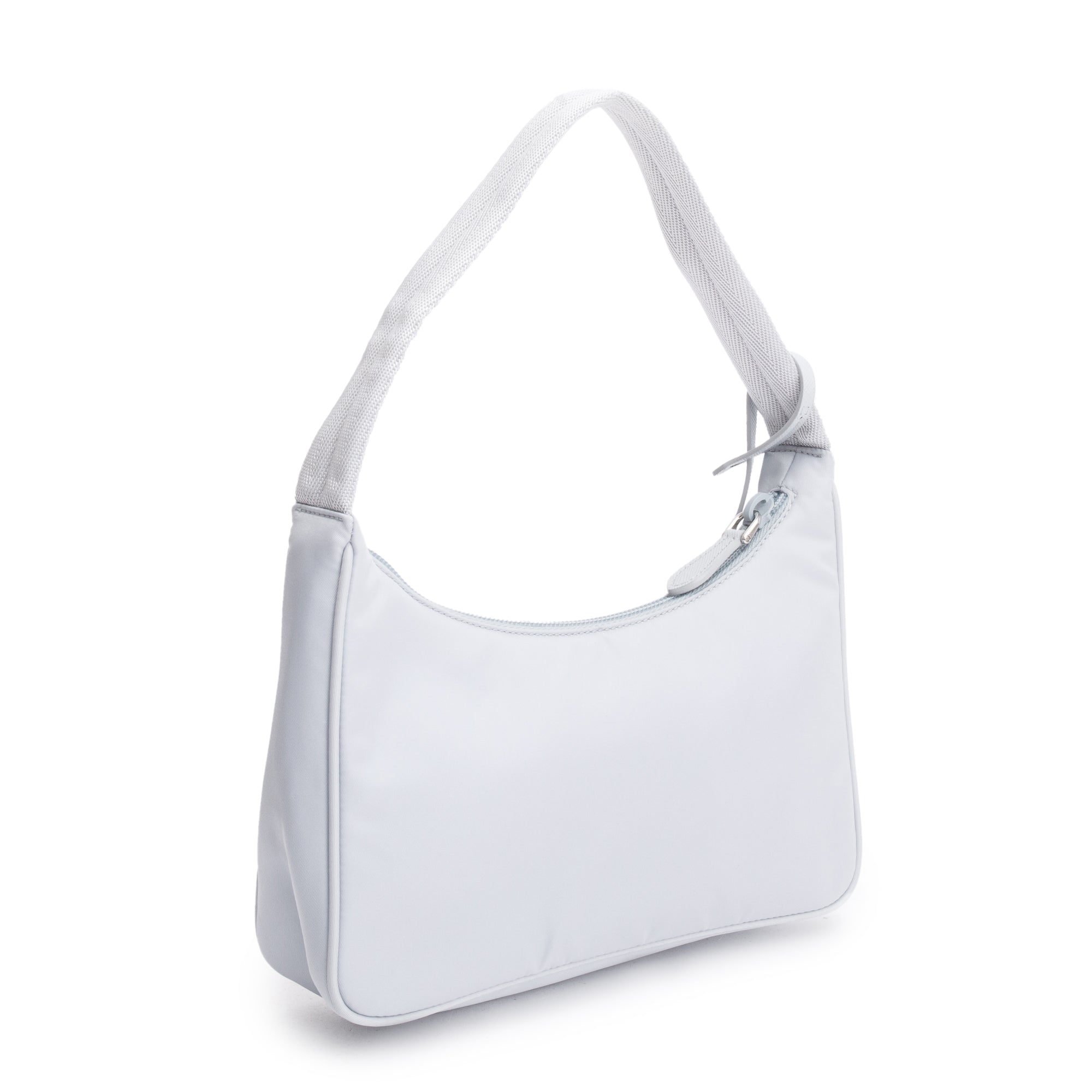 Prada 2022 Grey Re-Edition 2000 Re-Nylon Mini Bag w/ Authenticity Card