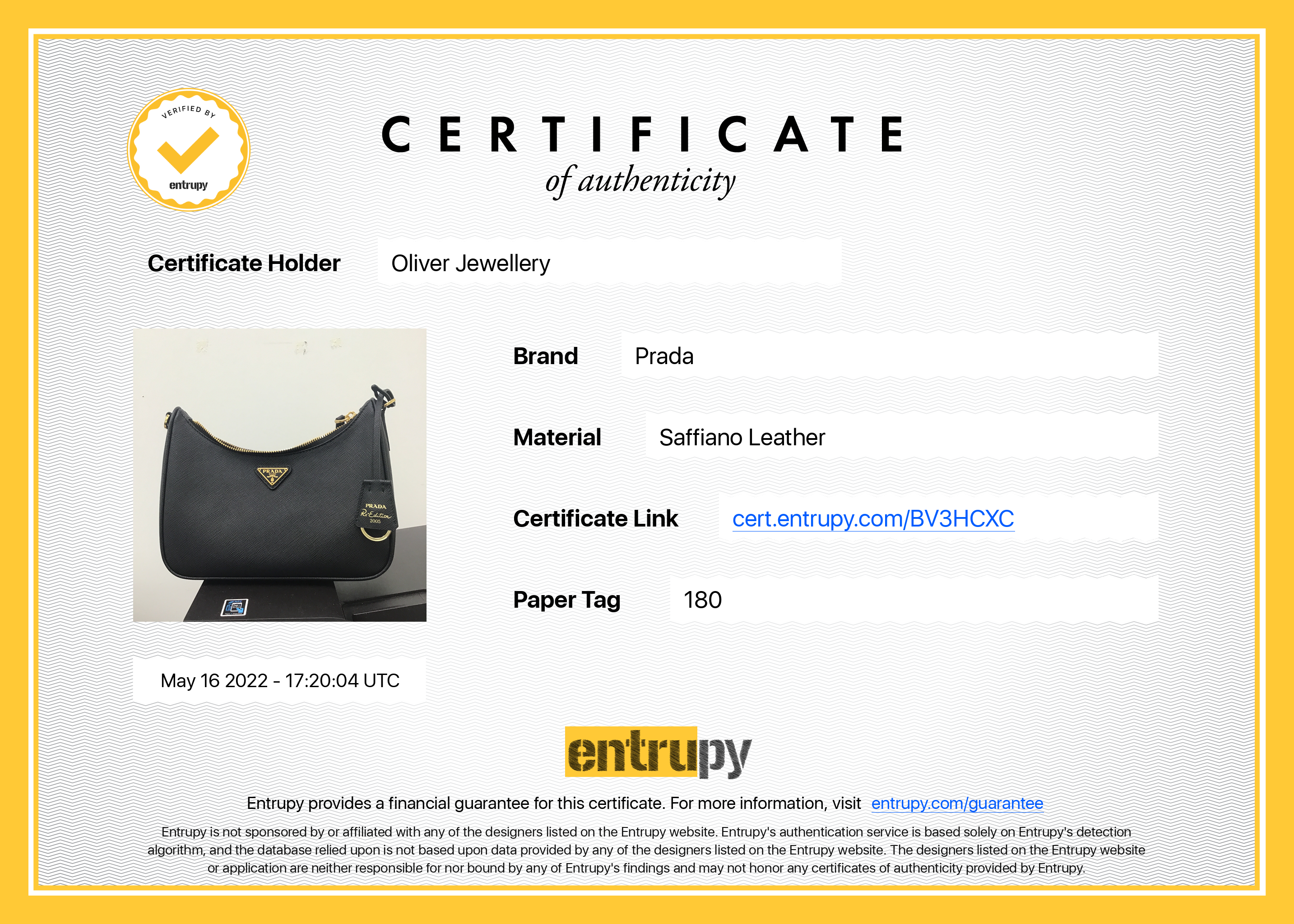 Prada 2022 Re-Edition 2005 Saffiano Leather Bag w/ Box