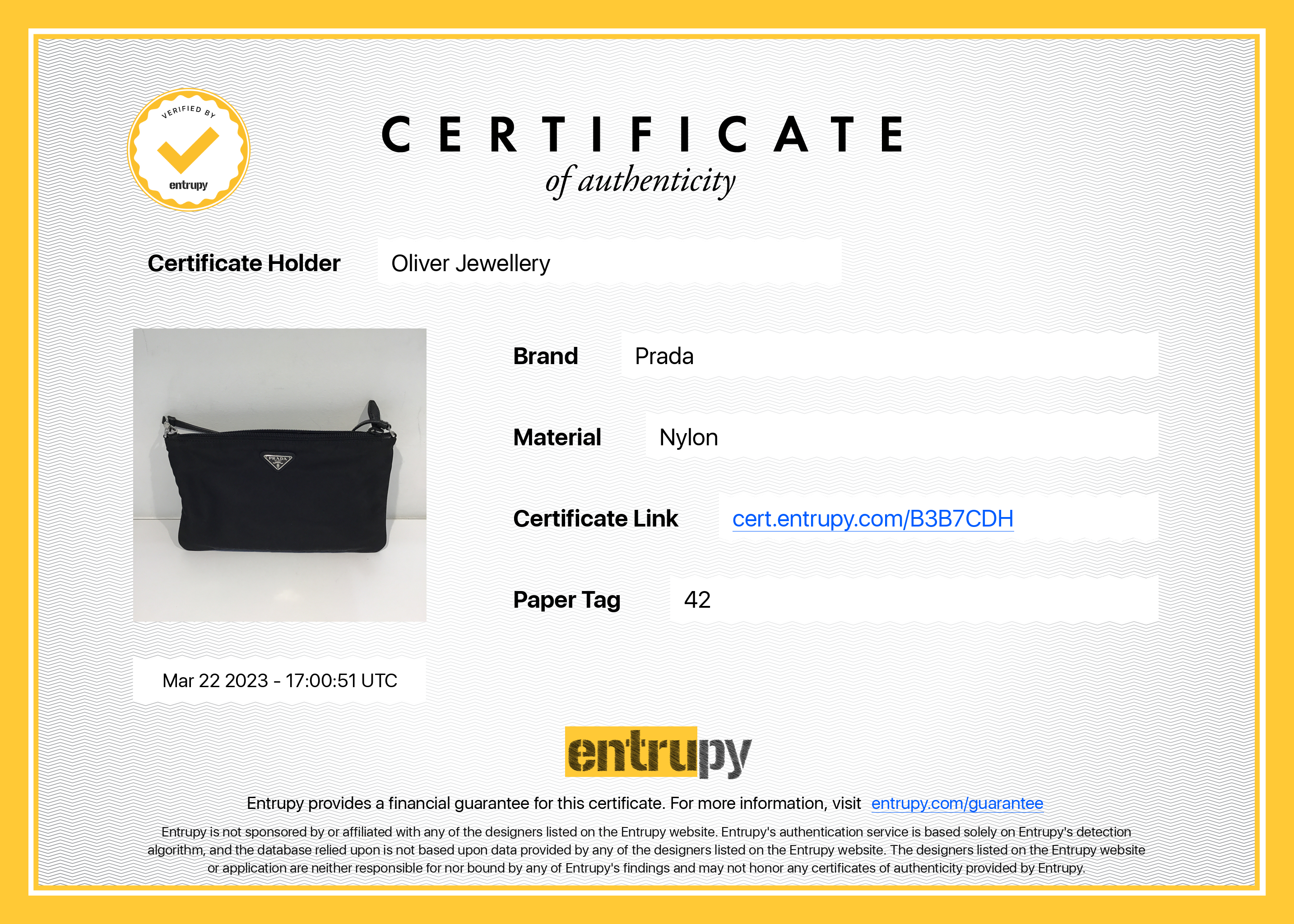 Prada Authenticity Codecheck Prada 2022 Re-Nylon Mini Bag w/ Receipt & Authenticity Card – OLIVER'S