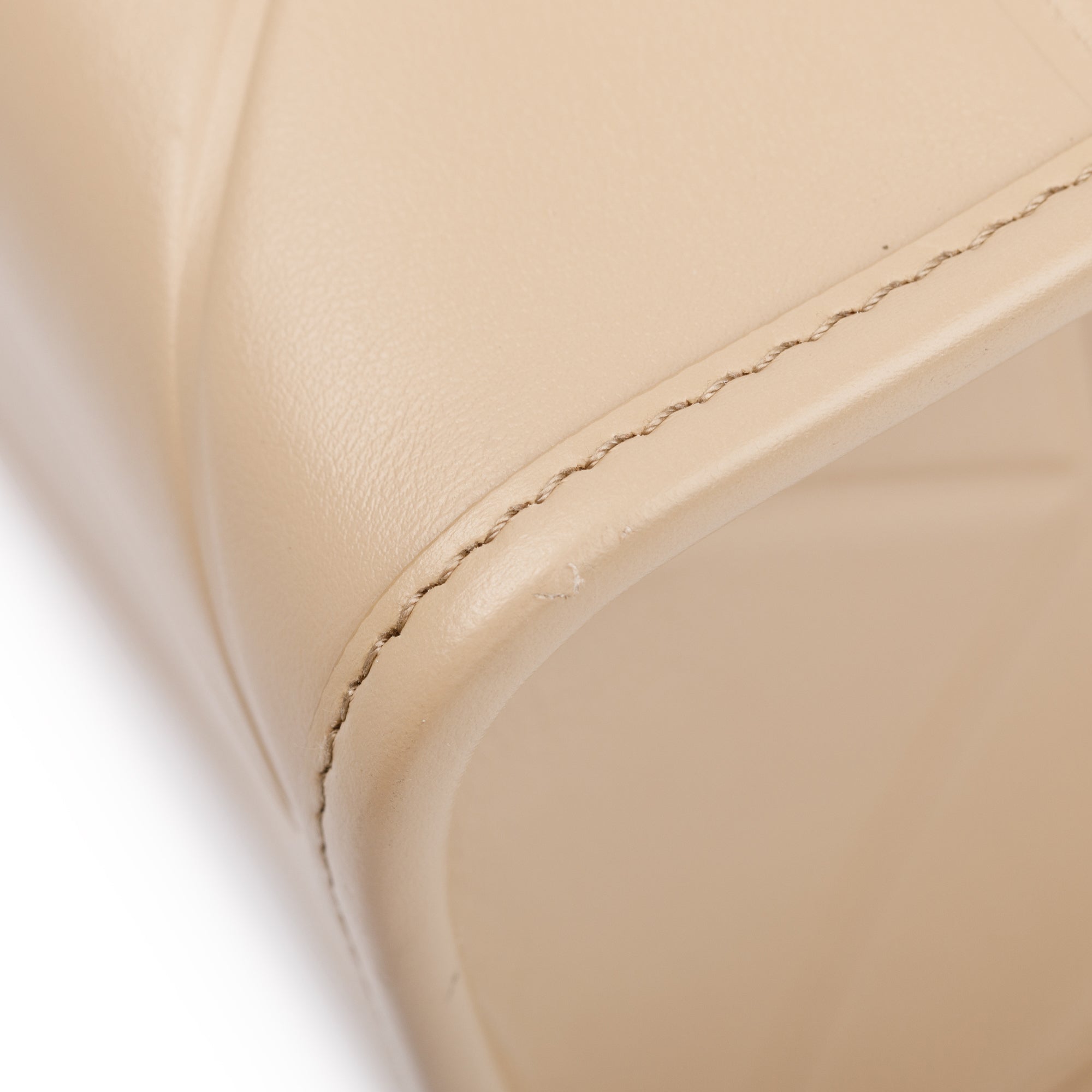 Prada Beige Leather Small Symbole Tote Bag w/ Strap & Box