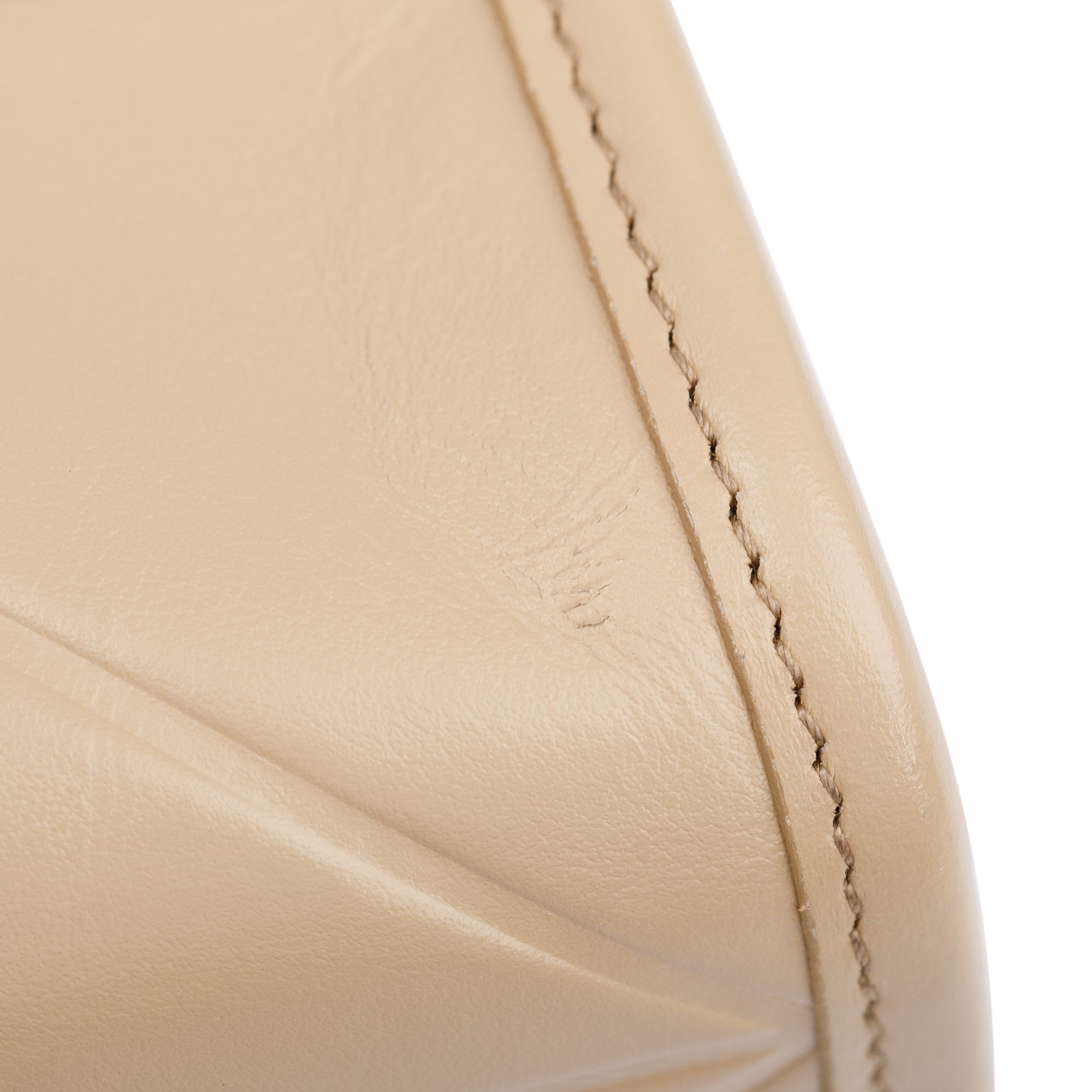 Prada Beige Leather Small Symbole Tote Bag w/ Strap & Box