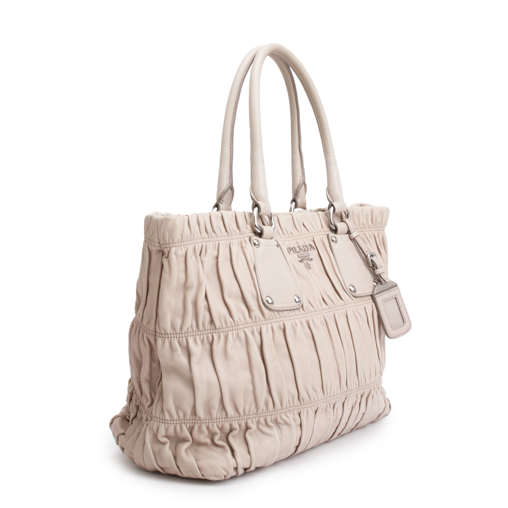 Prada Beige Nappa Gaufre Tote