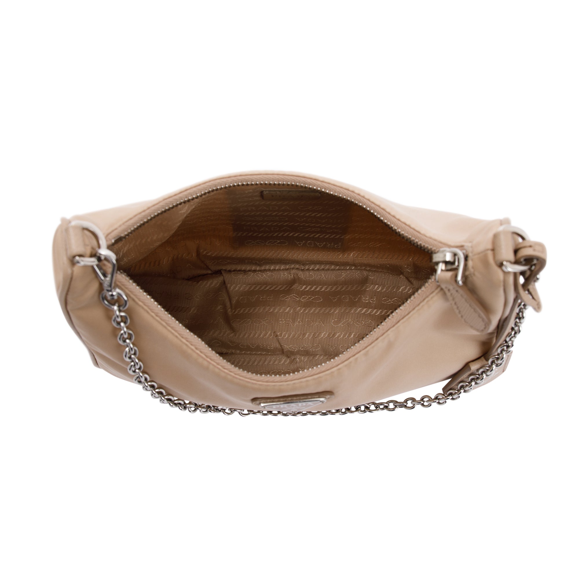 Prada Beige Re-Edition 2005 Nylon Shoulder Bag