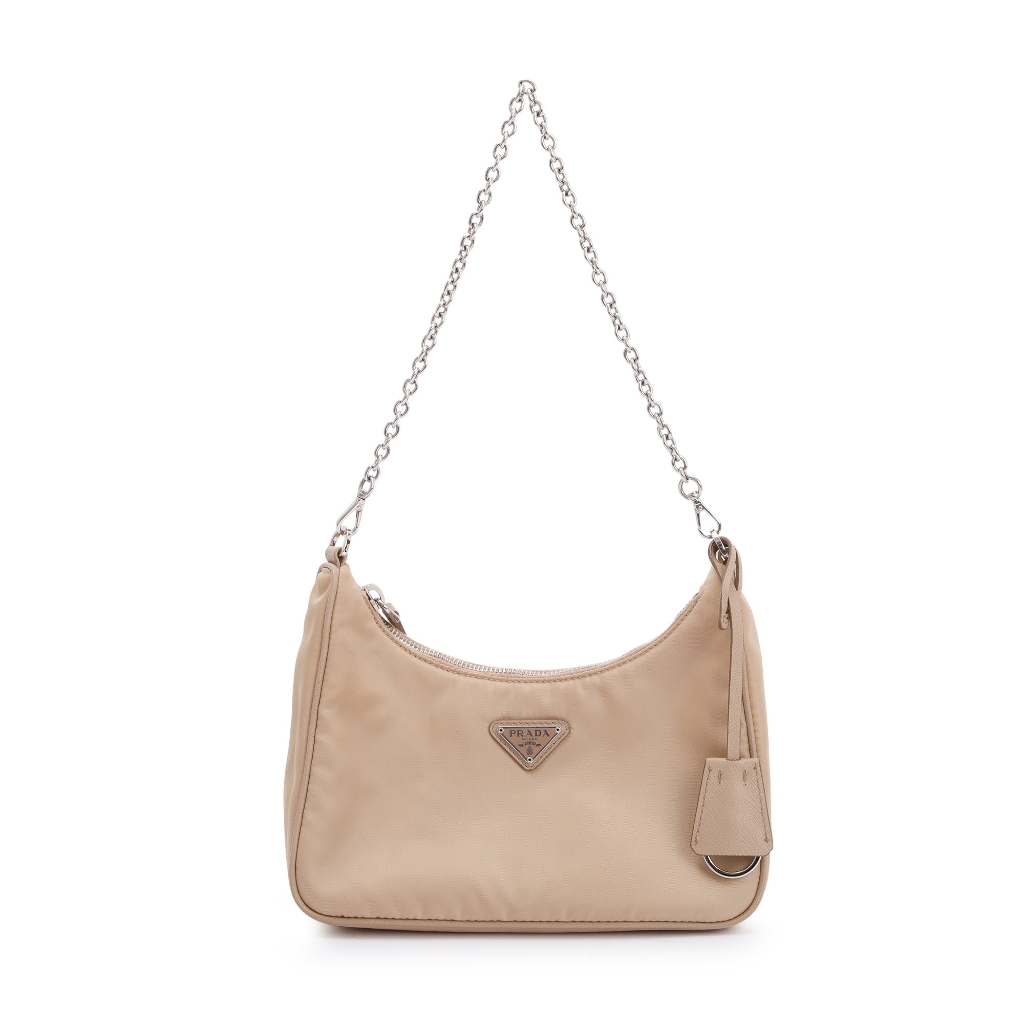 Prada Beige Re-Edition 2005 Nylon Shoulder Bag
