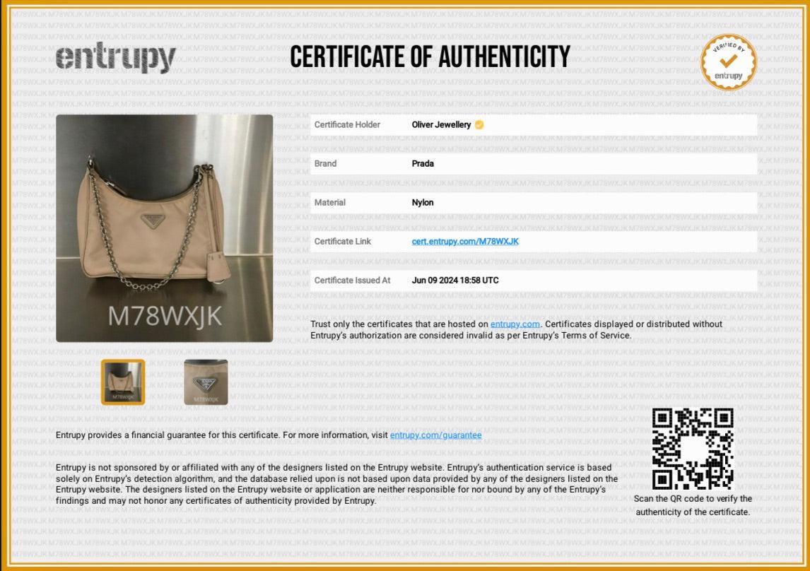 Prada Beige Re-Edition 2005 Re-Nylon Shoulder Bag