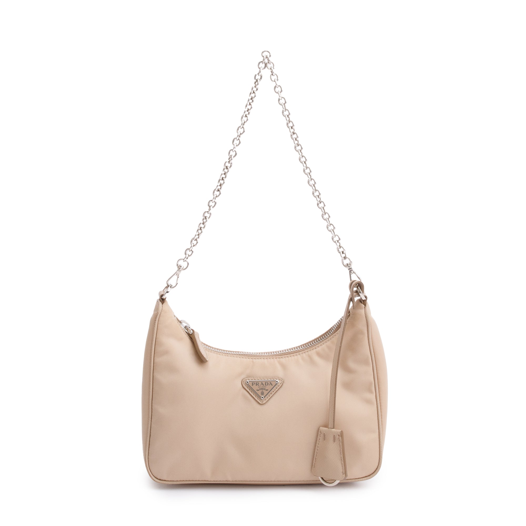 Prada Beige Re-Edition 2005 Re-Nylon Shoulder Bag
