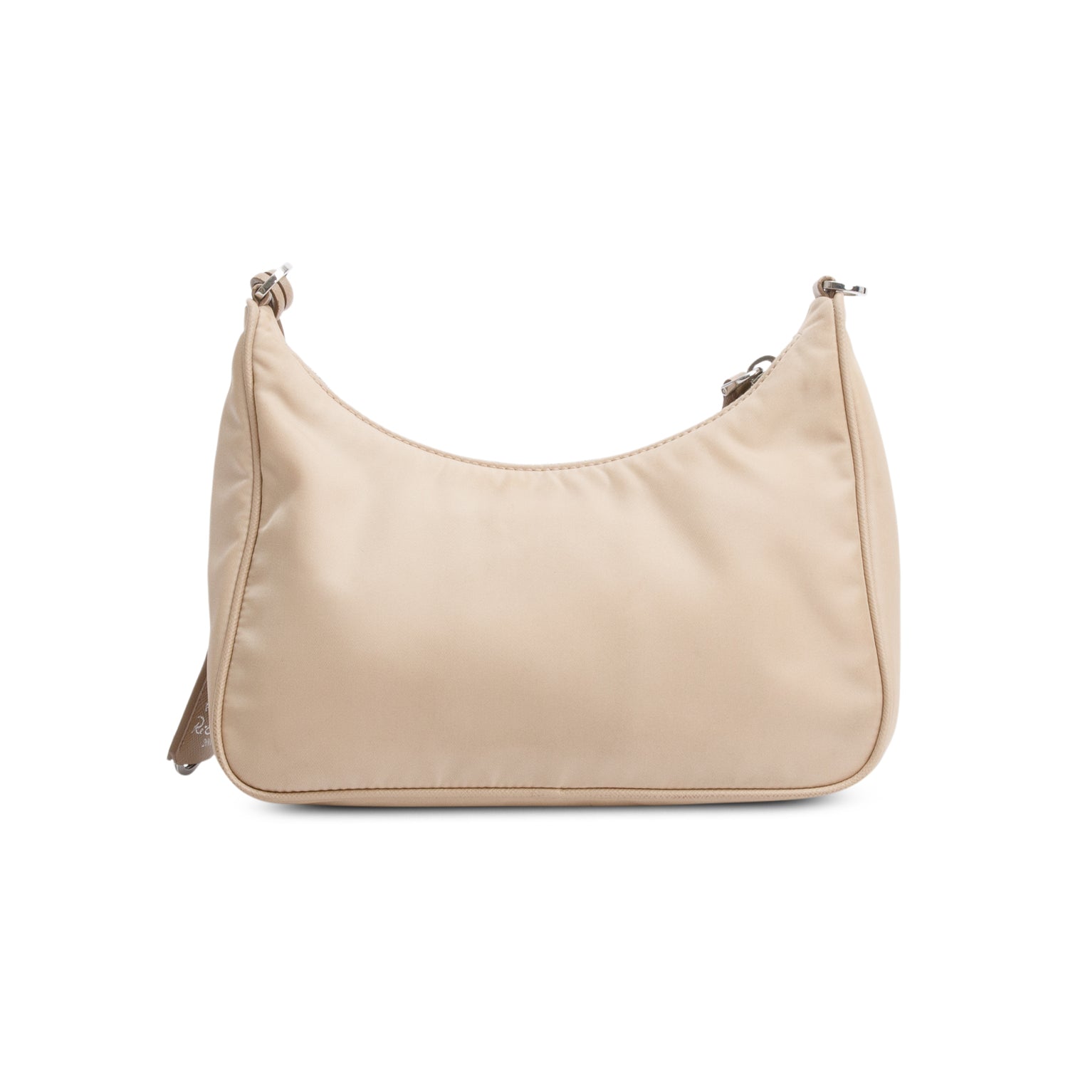 Prada Beige Re-Edition 2005 Re-Nylon Shoulder Bag w/ Authenticity Card