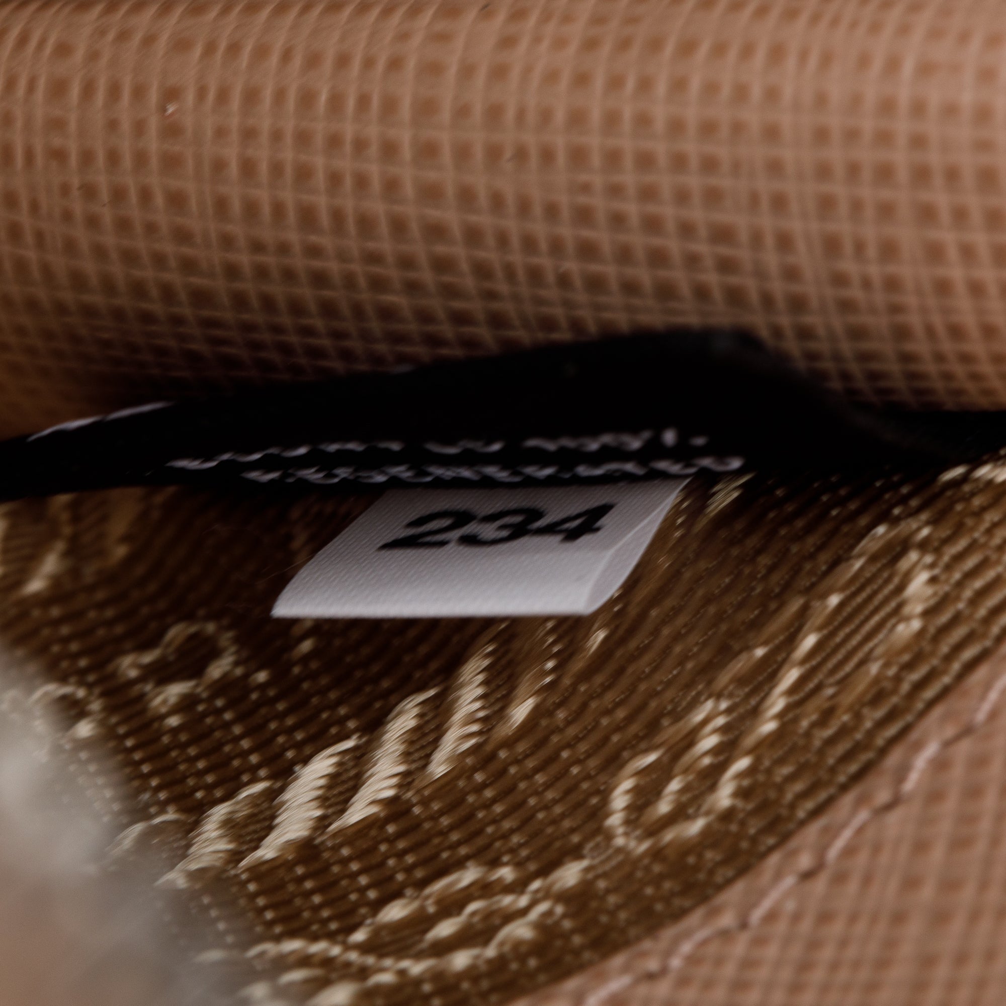 Prada Beige Saffiano Leather Mini Triangle Crossbody Bag w/ Box & Authenticity Card