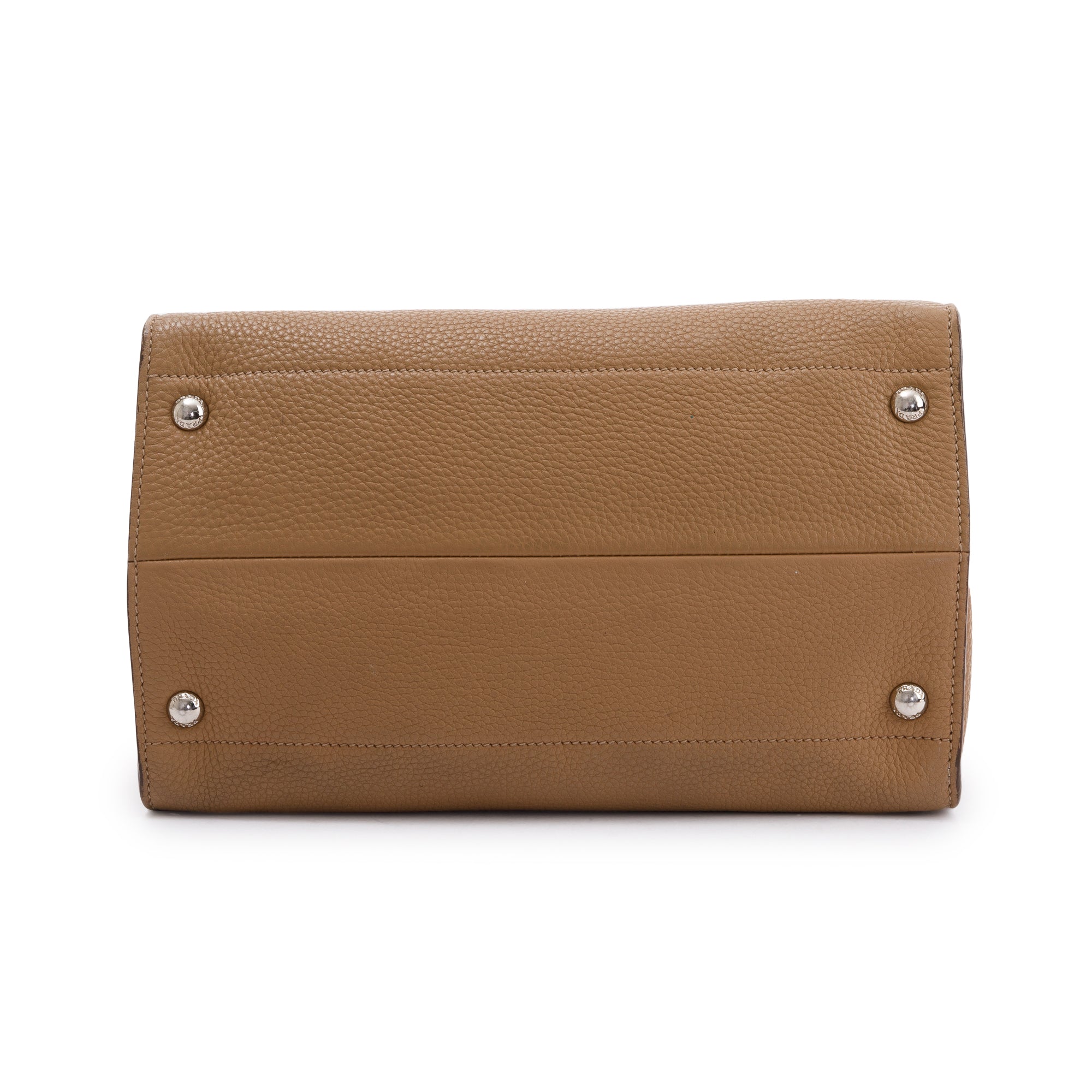 Prada Beige Vitello Daino Convertible Tote w/ Strap