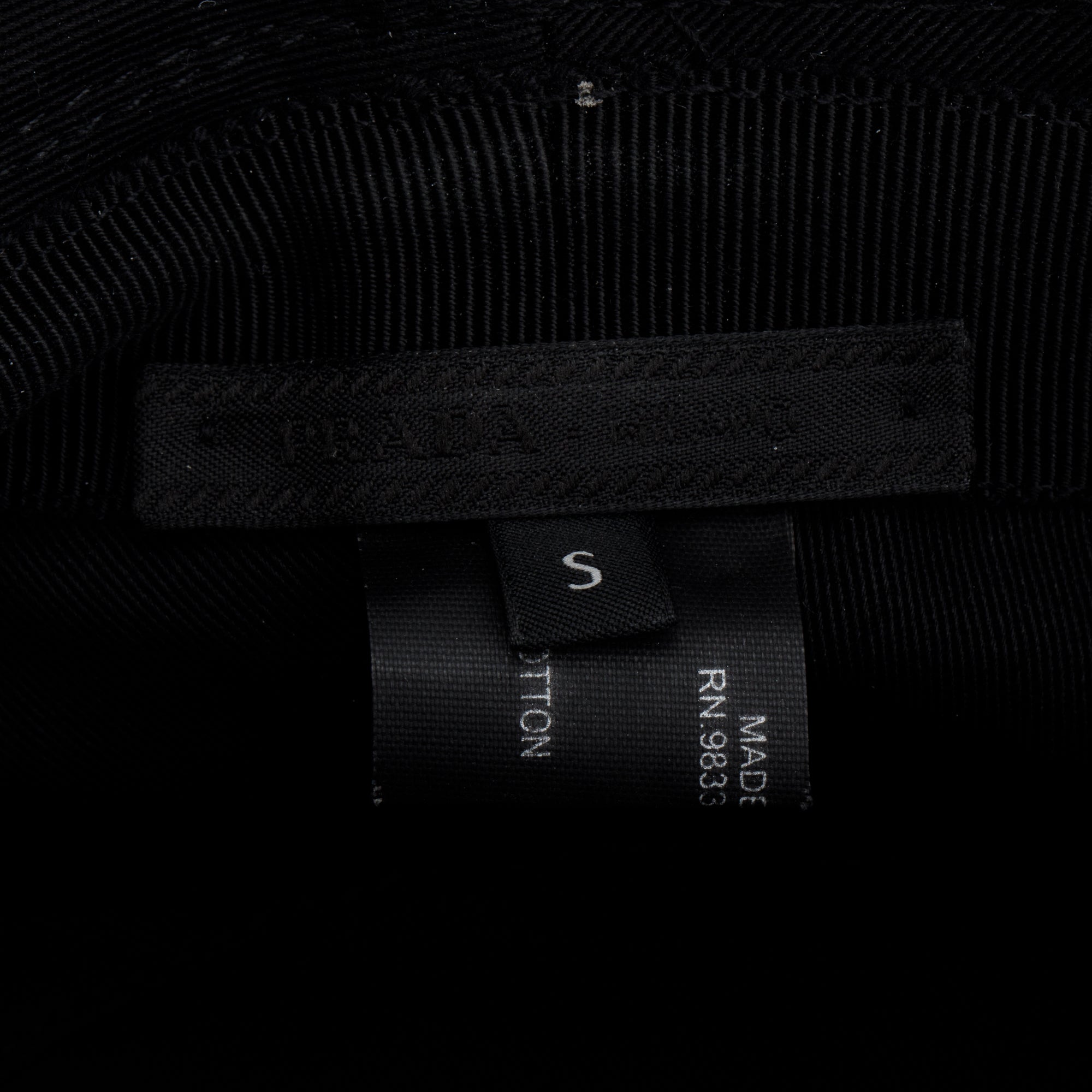 Prada Black Canvas Bucket Hat