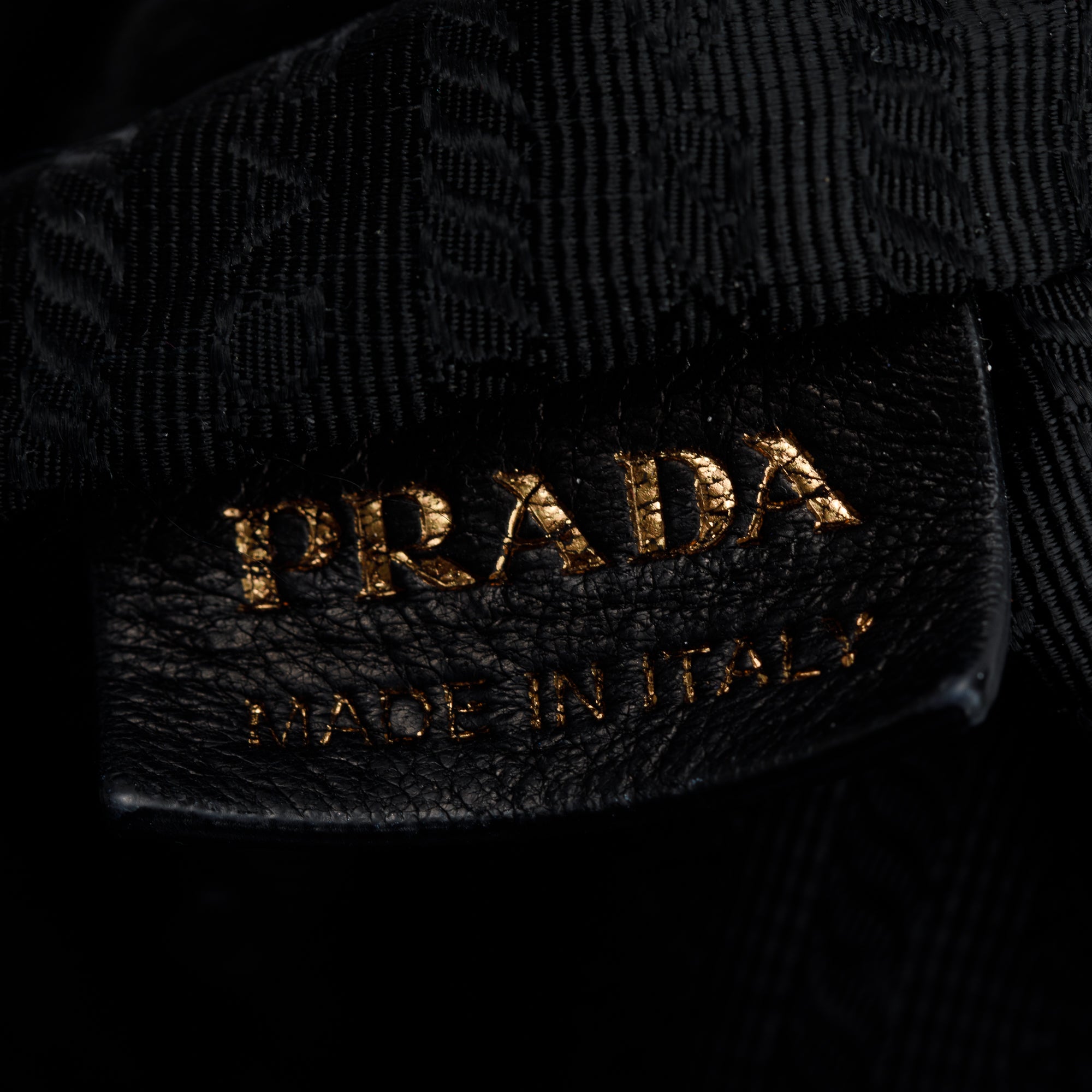 Prada Black Cervo Shine Hobo