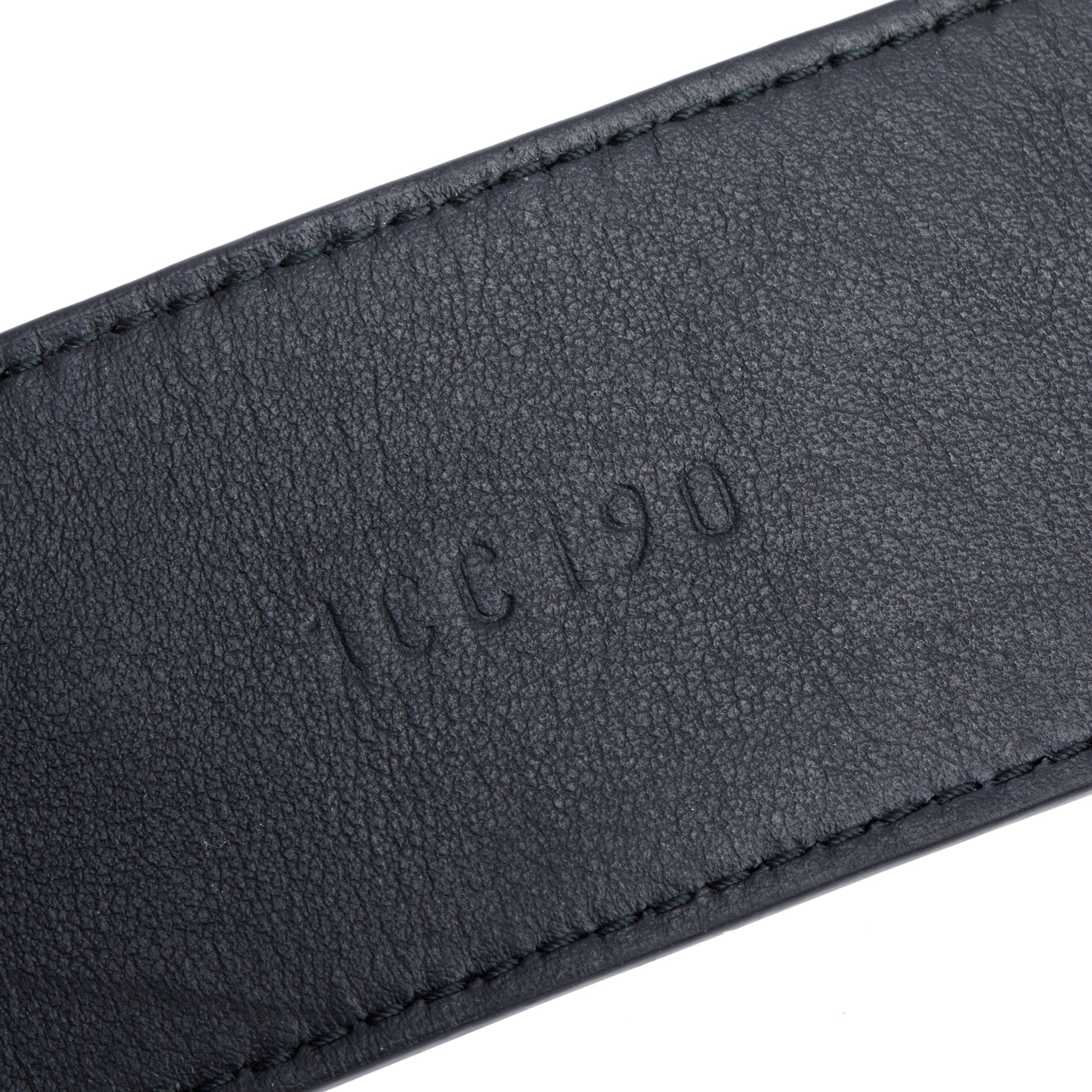 Prada Black Embroidered Calf Leather Belt 75 30