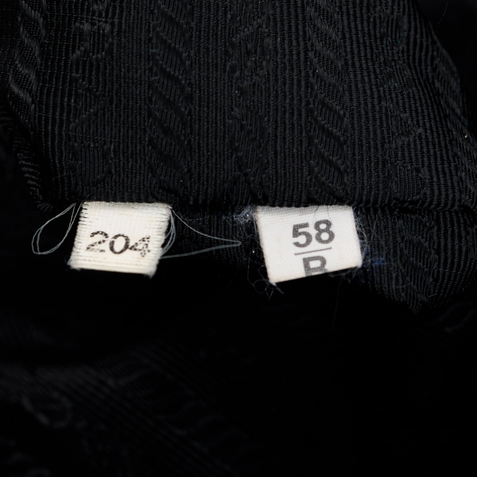 Prada Black Leather-Trimmed Tessuto Gaufre Tote w/ Authenticity Card