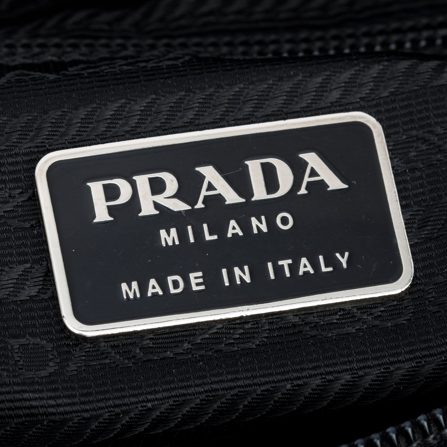 Prada Black Nylon Vela Sport Buckle Messenger Bag