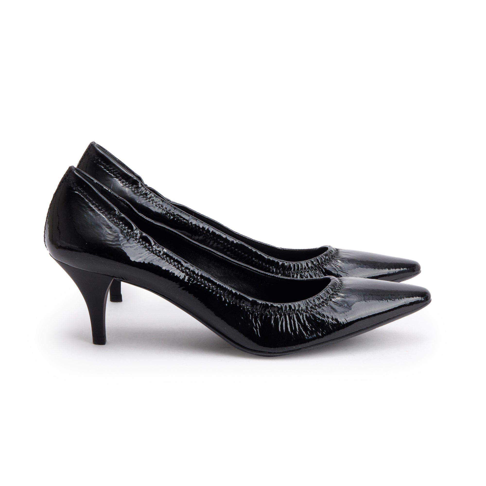 Prada Black Patent Leather Pumps, Size 39