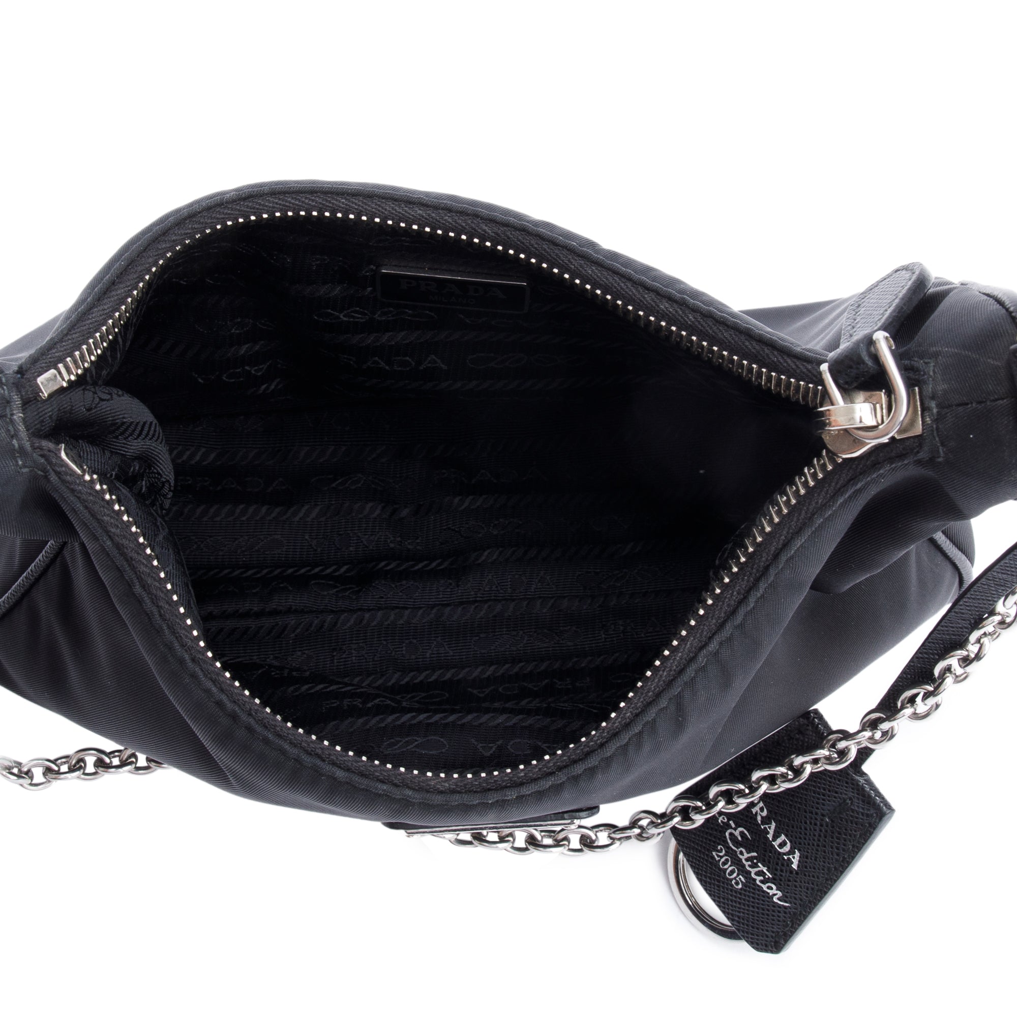 Prada Black Re-Edition 2005 Re-Nylon Shoulder Bag