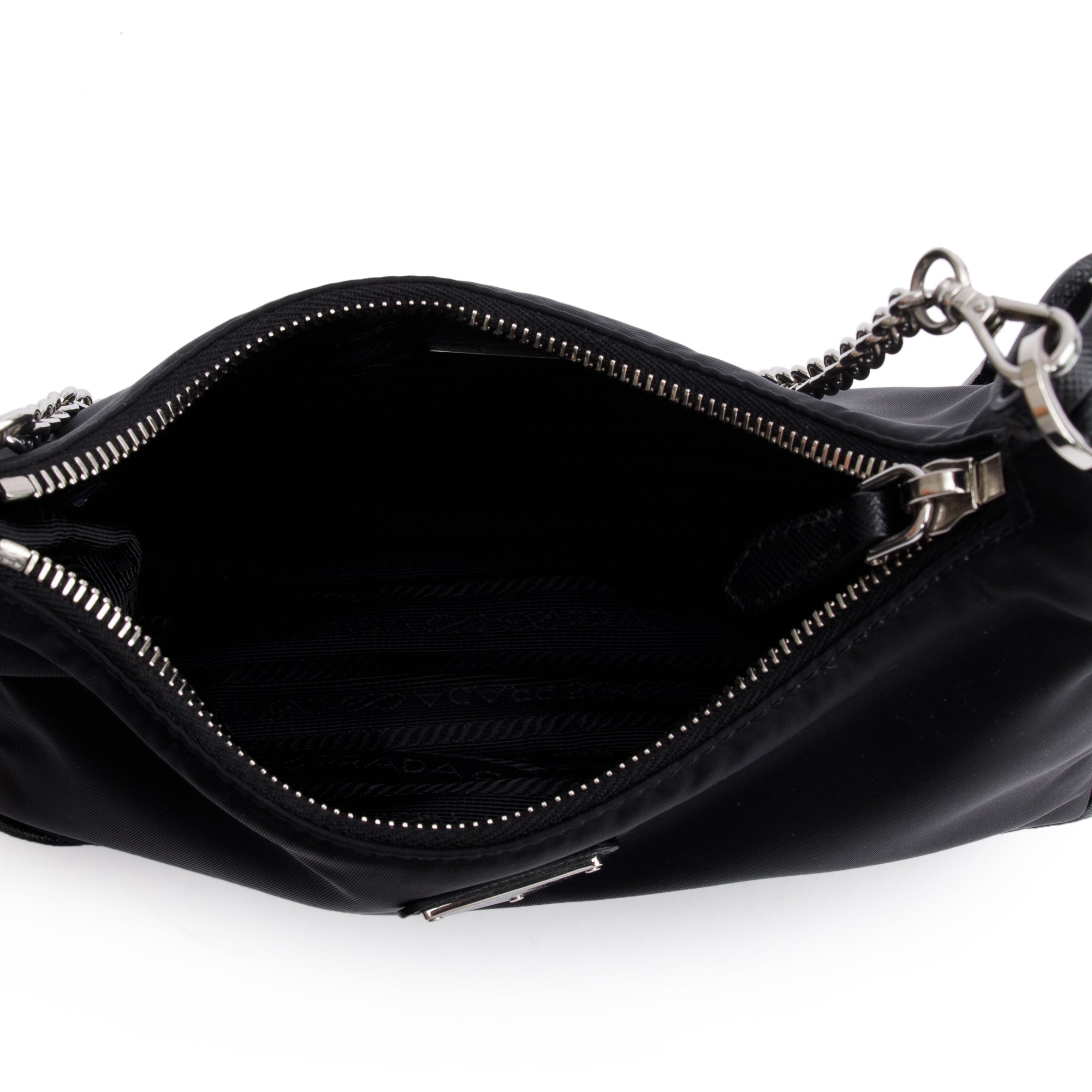 Prada Black Re-Edition 2005 Re-Nylon Shoulder Bag w/ Authenticity Card