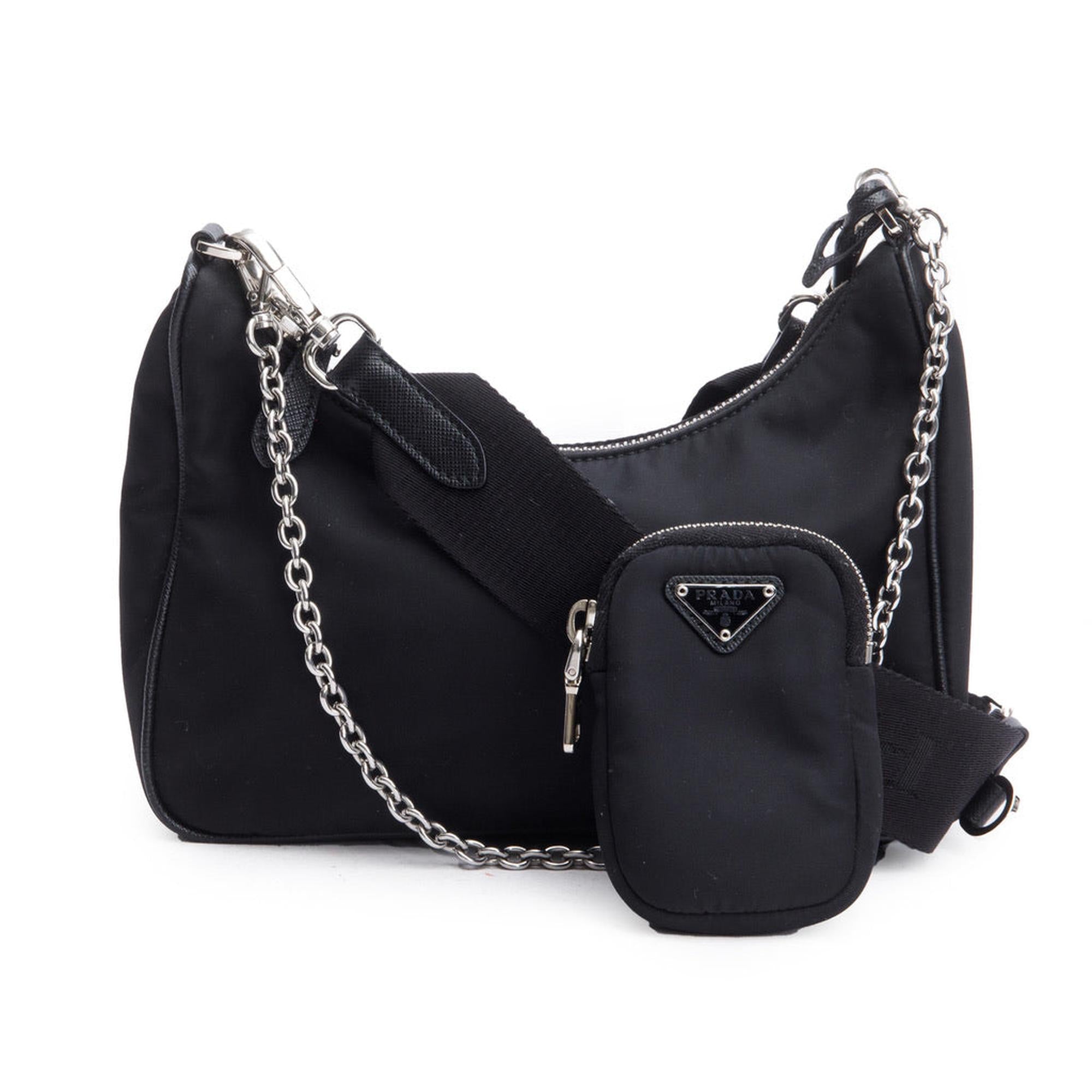Prada Black Re-Edition 2005 Re-Nylon Shoulder Bag