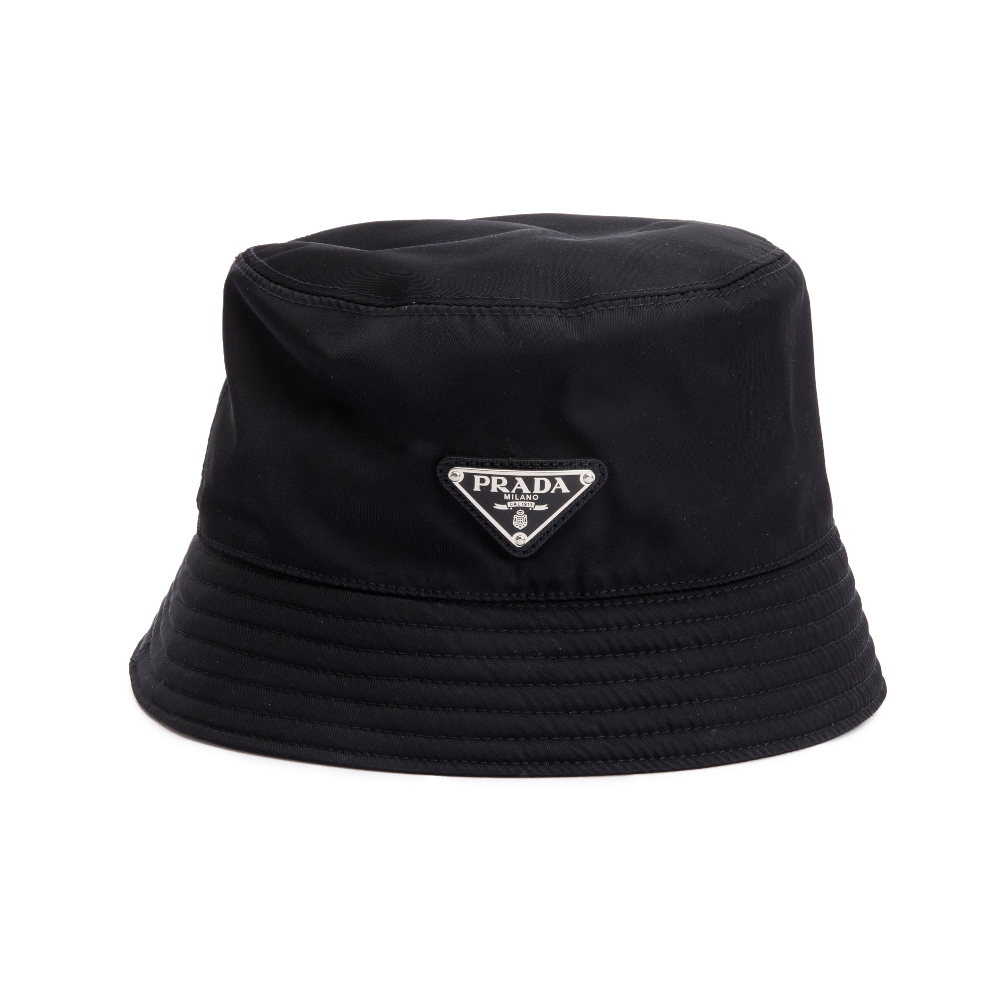Prada Black Re-Nylon Bucket Hat w/ Box