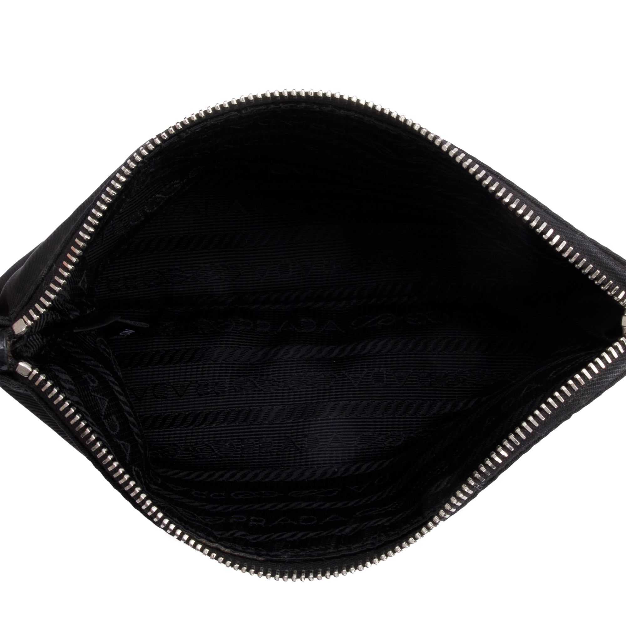 Prada Black Re-Nylon Saffiano Medium Backpack w/ Pouch