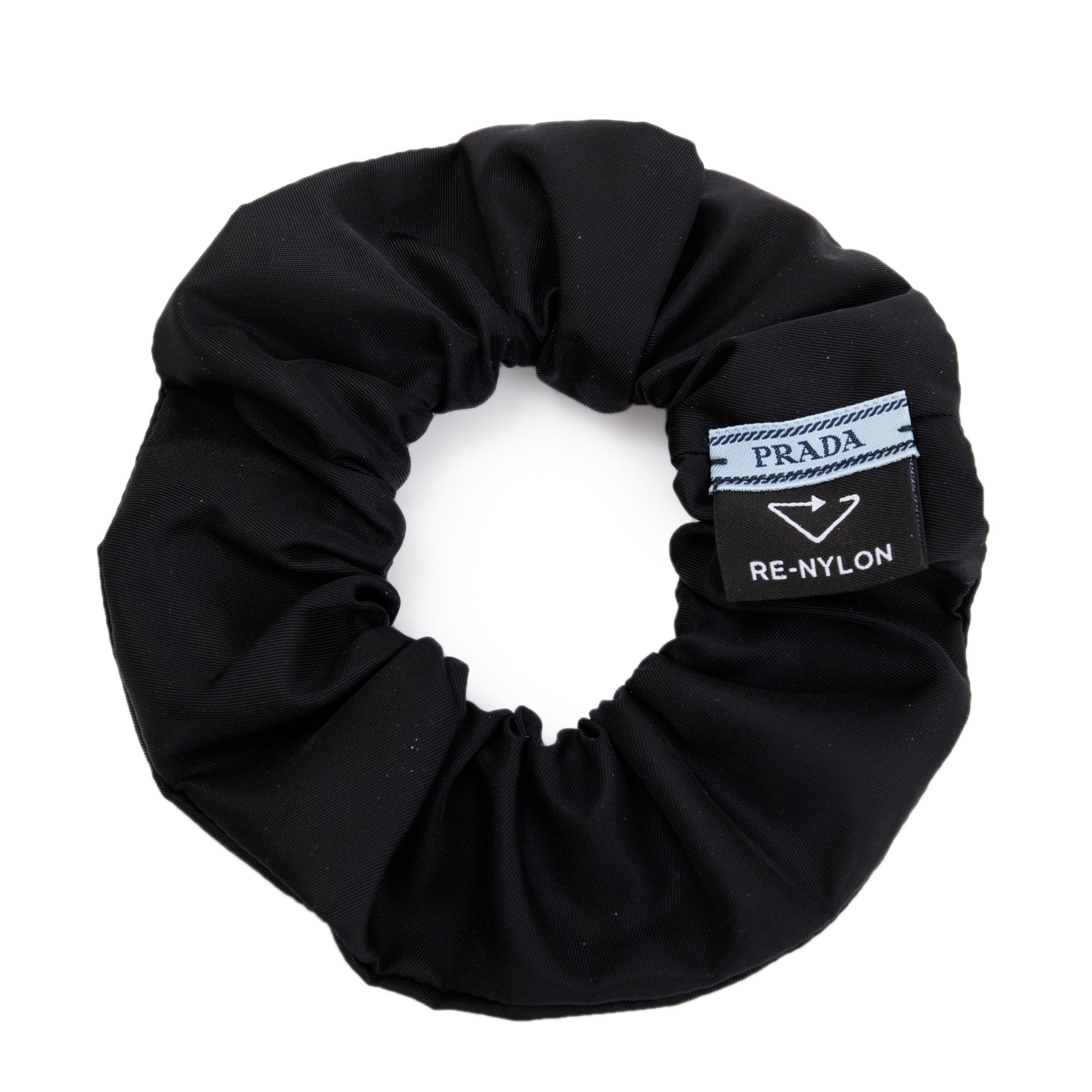 Prada Black Re-Nylon Scrunchie w/ Box