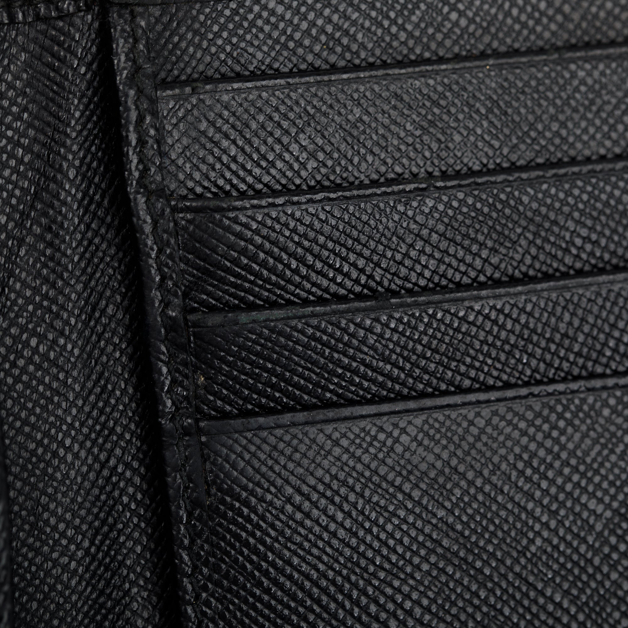 Prada Black Saffiano Leather Bi-Fold Wallet