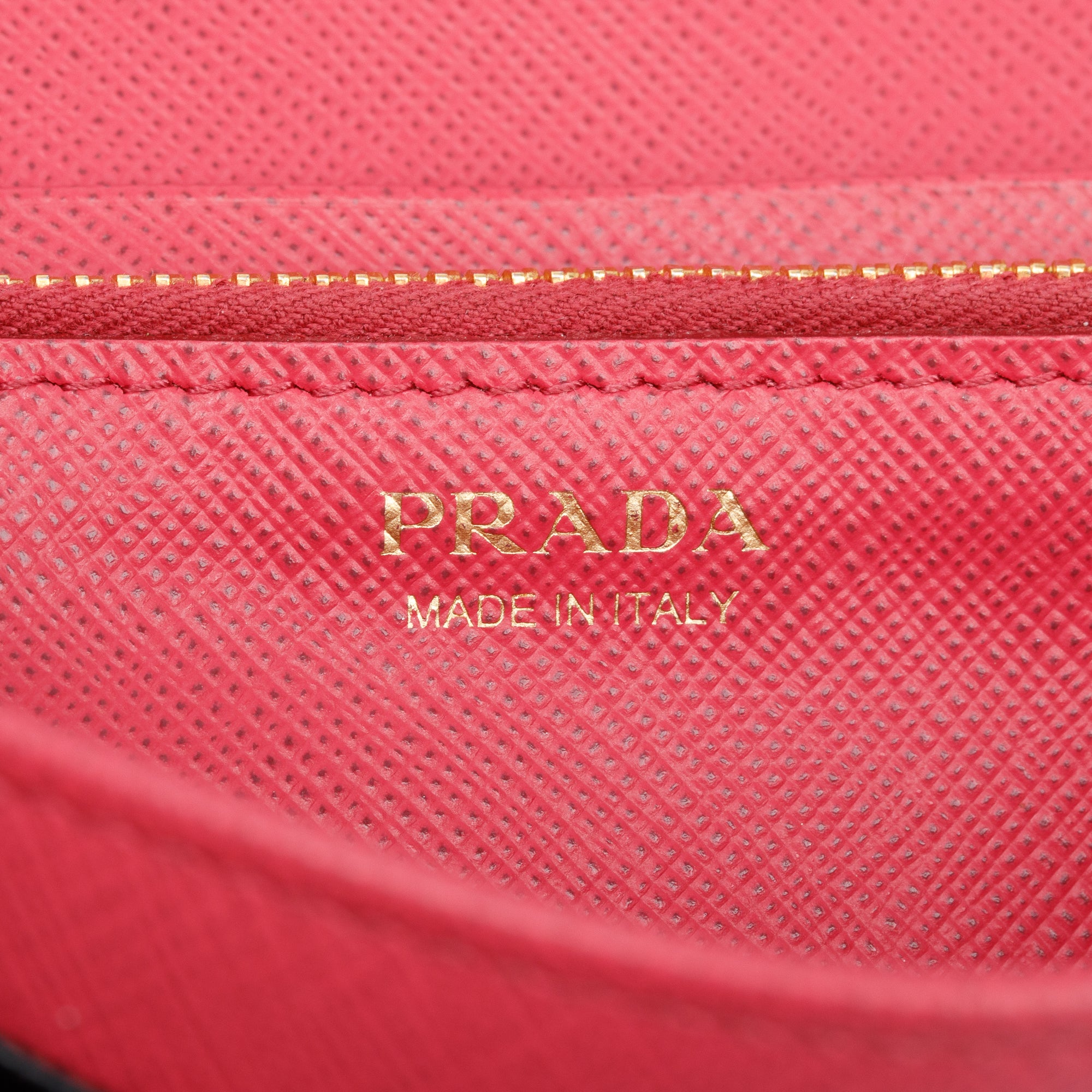 Prada Black Saffiano Leather Continental Wallet