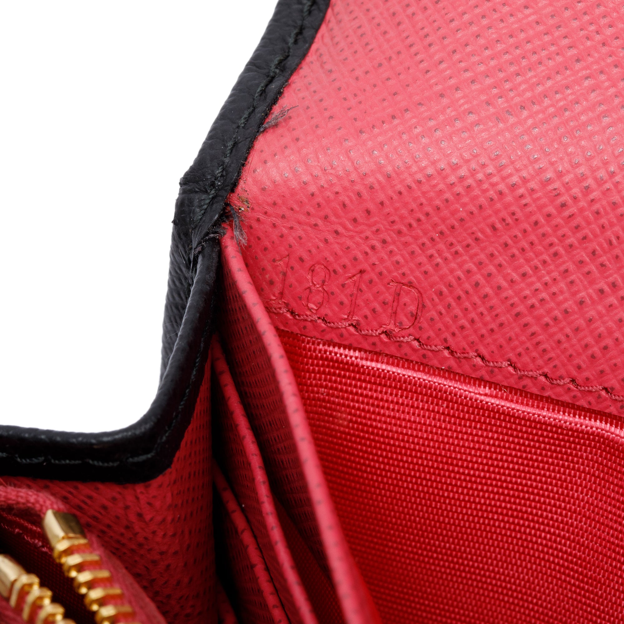 Prada Black Saffiano Leather Continental Wallet