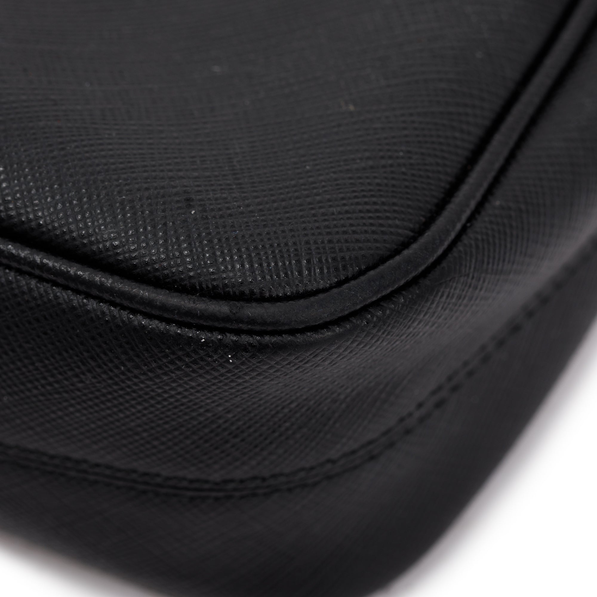 Prada Black Saffiano Leather Re-Edition 2005 Shoulder Bag w/ Box