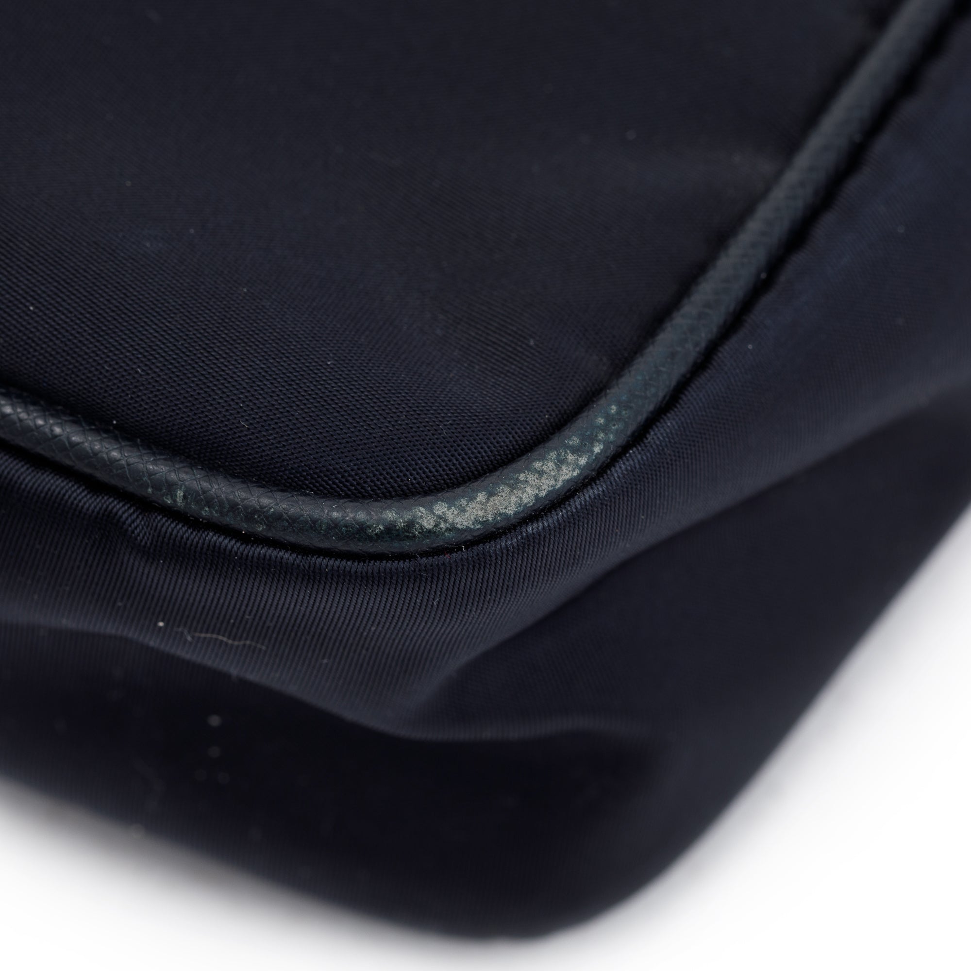 Prada Black Saffiano Leather-Trimmed Tessuto Nylon Messenger Bag