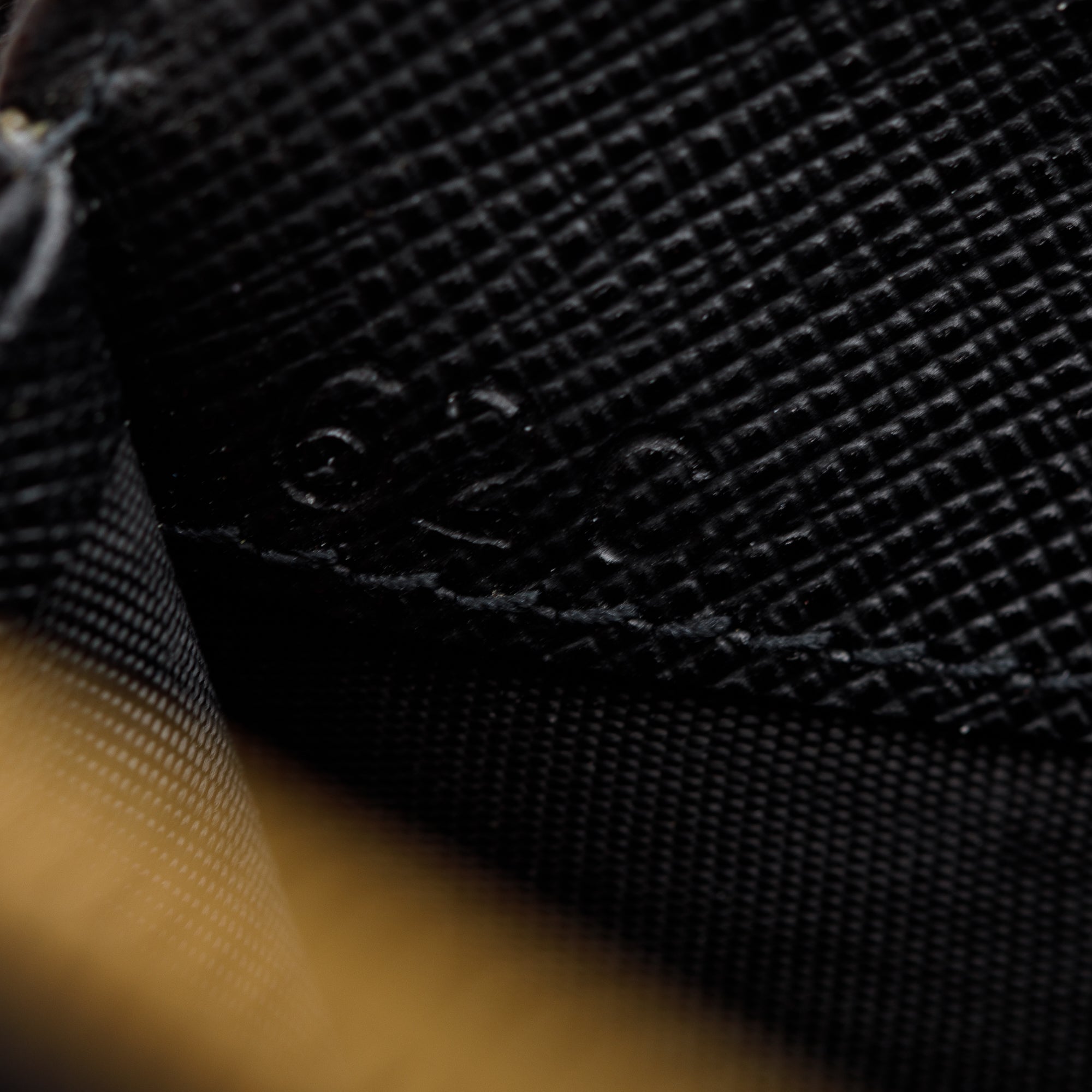 Prada Black Saffiano Leather Zip Around Wallet