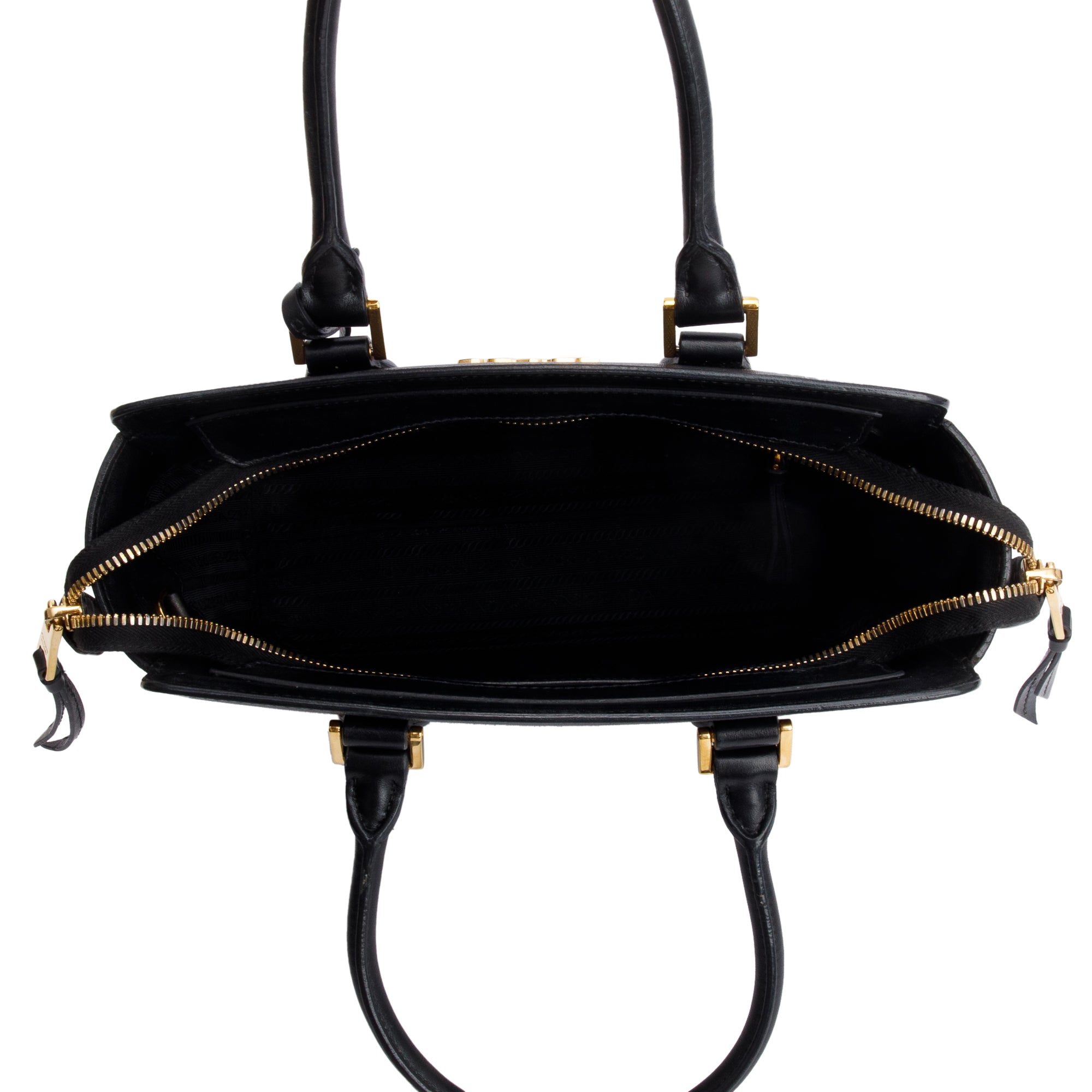 Prada Black Saffiano Soft Calf Leather Tote w/ Strap