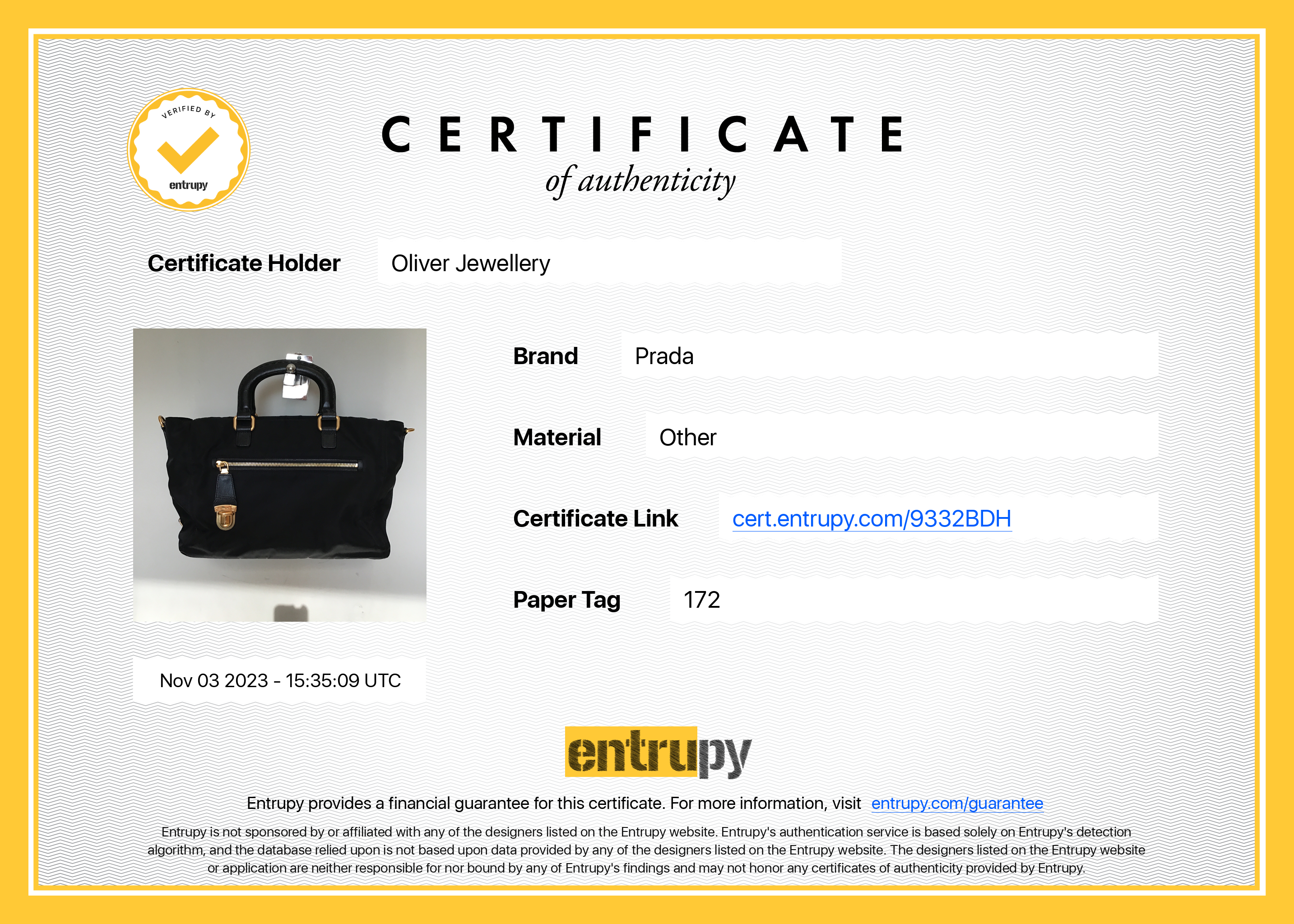 Prada Black Saffiano-Trimmed Tessuto Nylon Tote w/ Strap