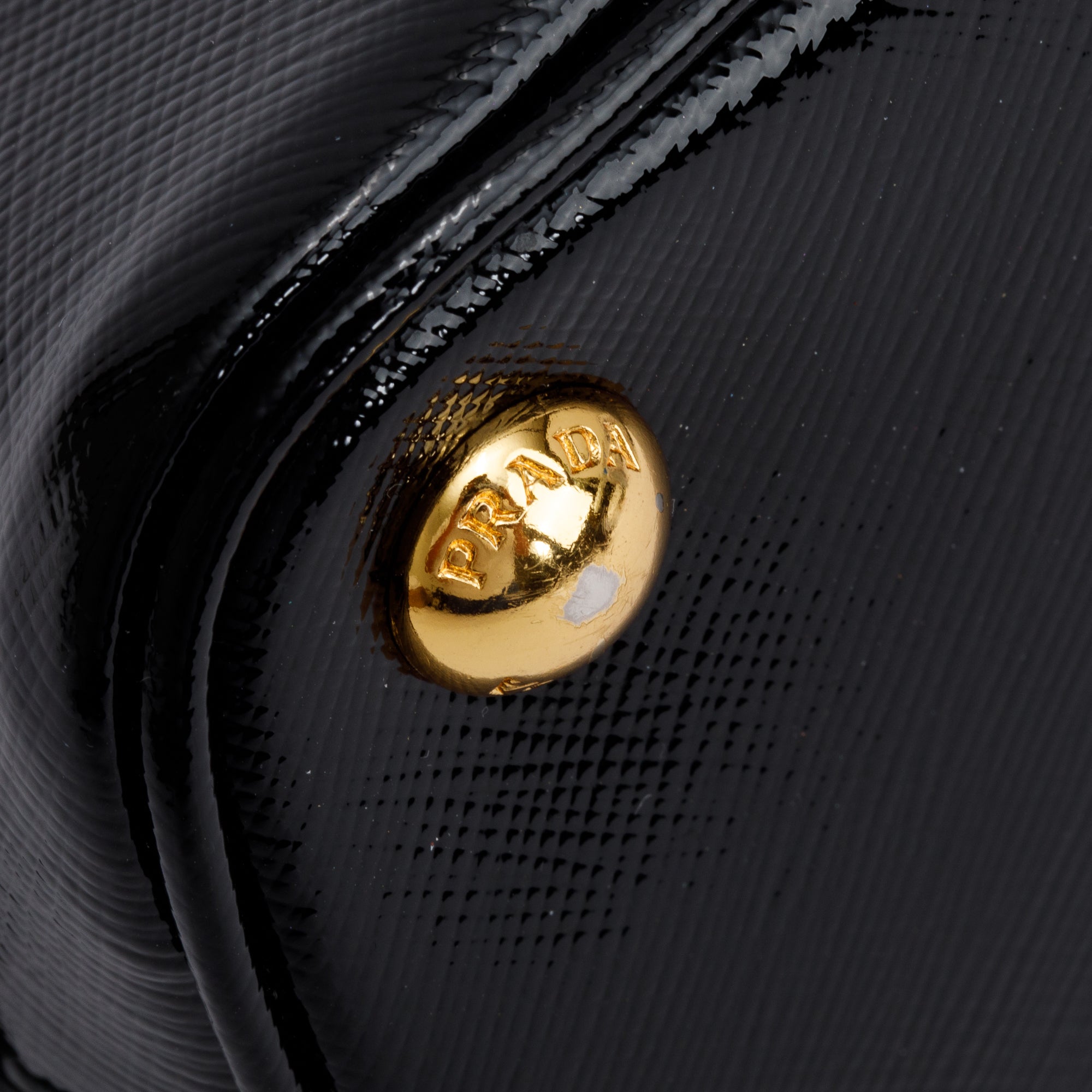 Prada Black Saffiano Vernice Small Promenade Tote w/ Strap & Authenticity Card