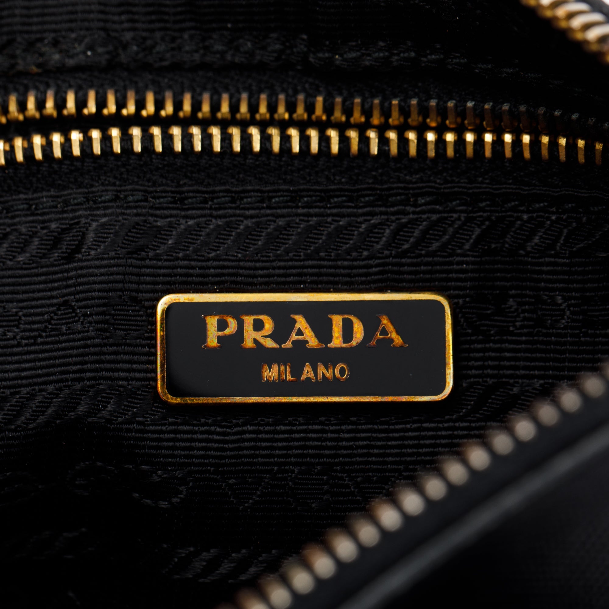 Prada Black Saffiano Wristlet Clutch w/ Box