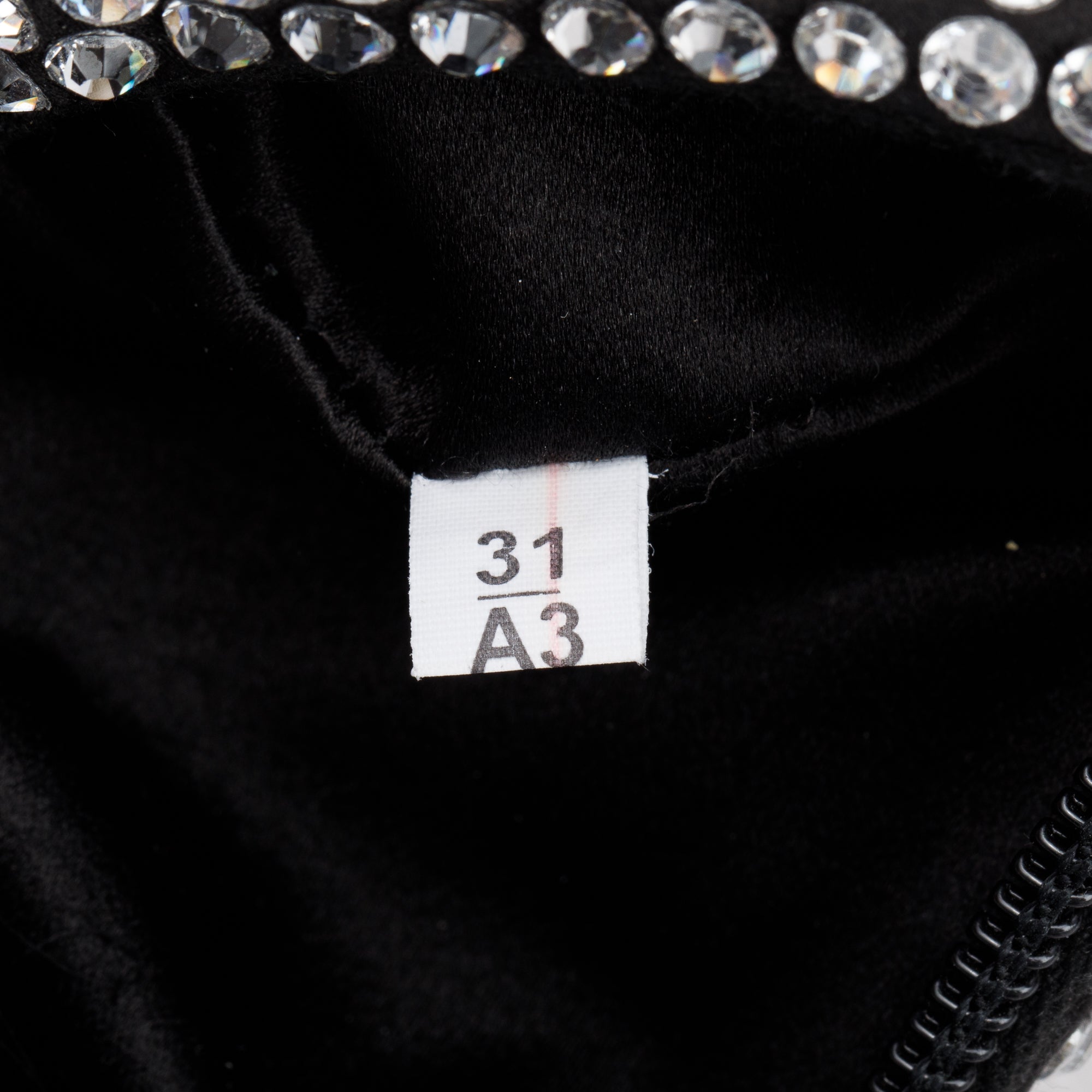 Prada Black Satin Crystal Re-Edition 2000 Mini Bag w/ Box