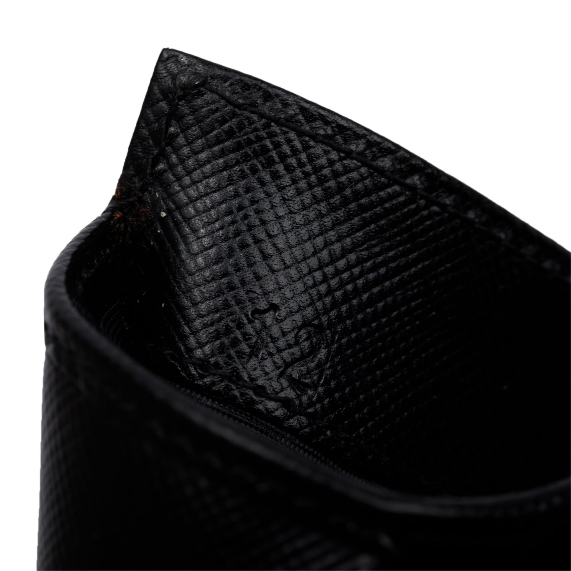 Prada Black Tessuto Compact Trifold Wallet