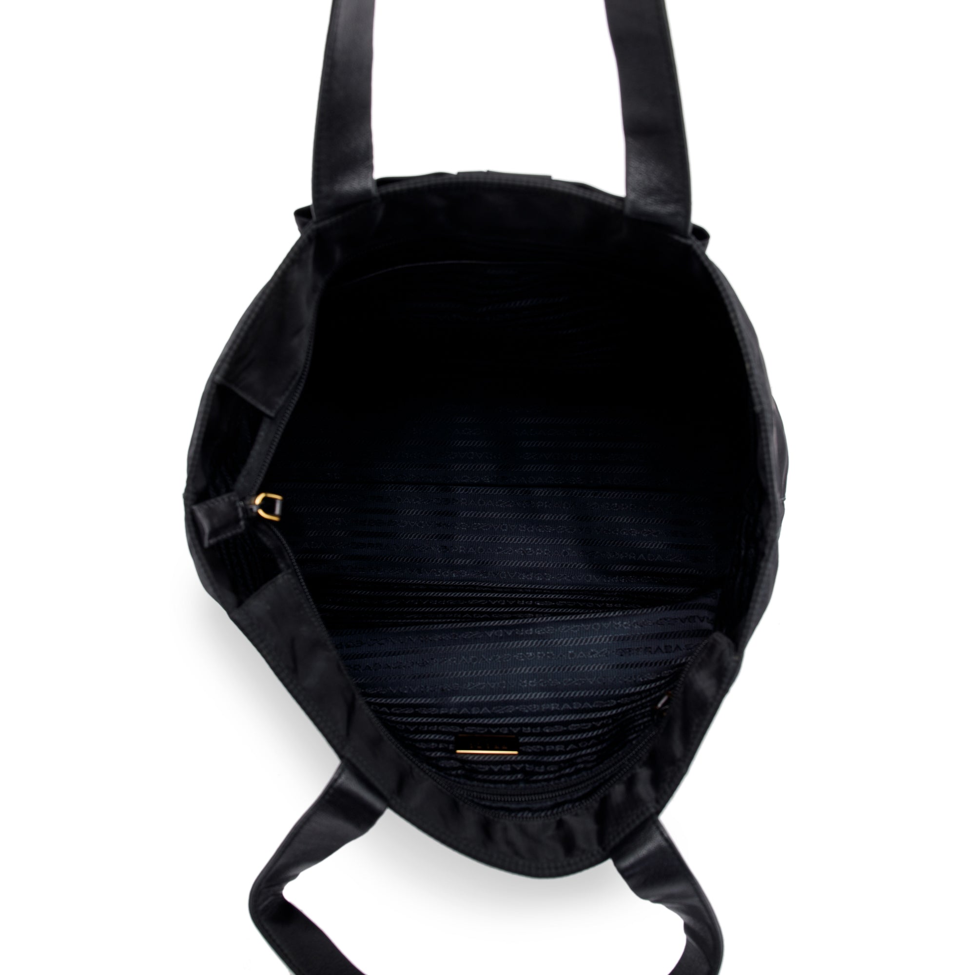 Prada Black Tessuto Nylon Bow Tote