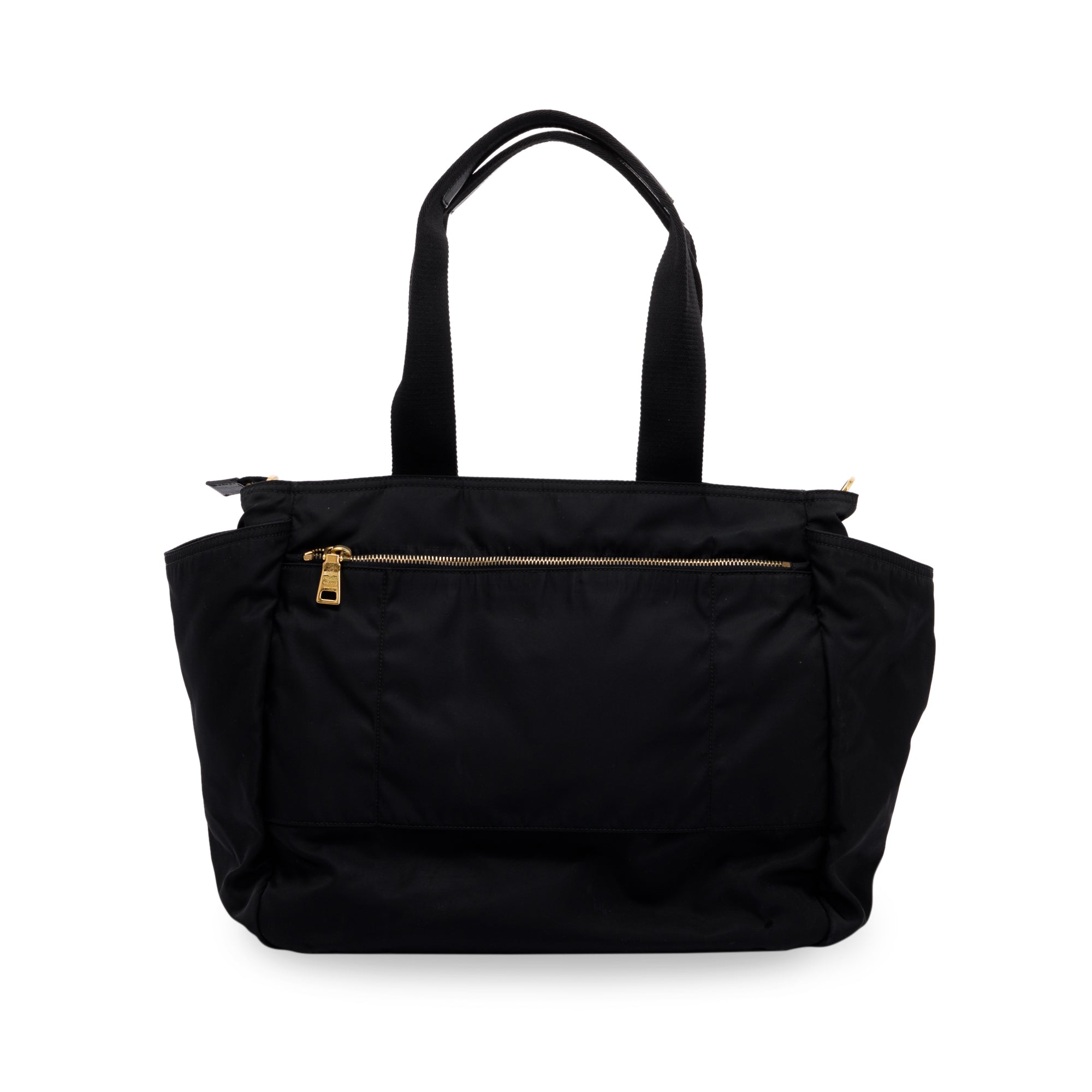 Prada Black Tessuto Nylon Diaper Bag w/ Strap