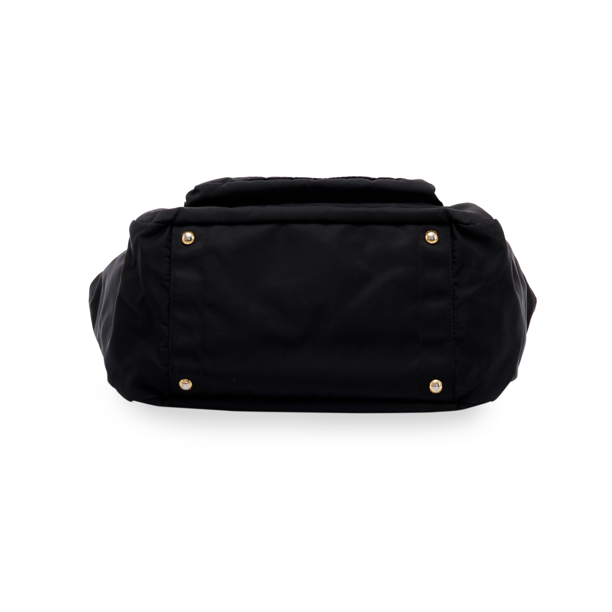 Prada Black Tessuto Nylon Diaper Bag w/ Strap