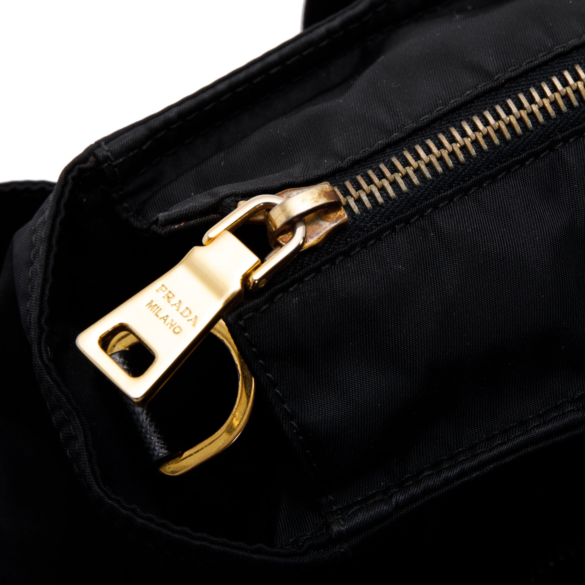 Prada Black Tessuto Nylon Diaper Bag w/ Strap