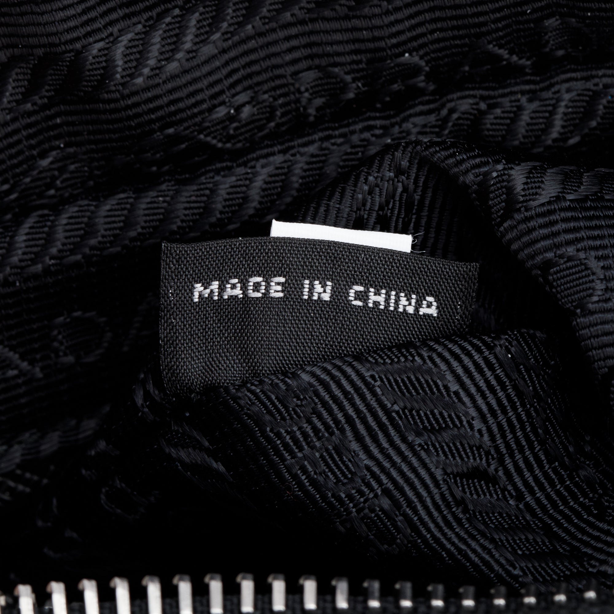 Prada Black Tessuto Nylon Impunture Camera Bag