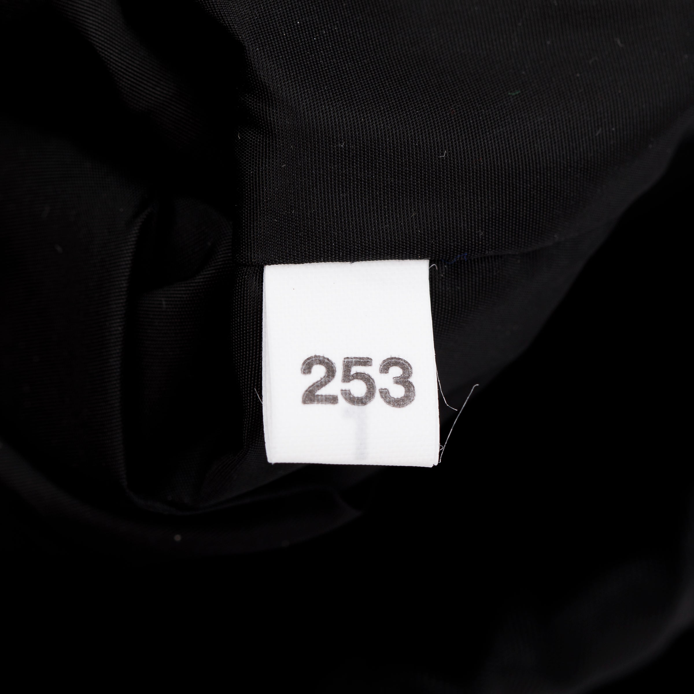 Prada Black Tessuto Nylon Whale Pocket Motif Drawstring Backpack