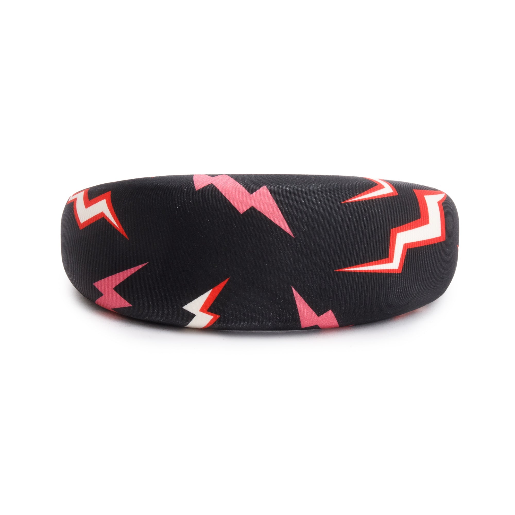 Prada Black Thunder Print Nylon Headband