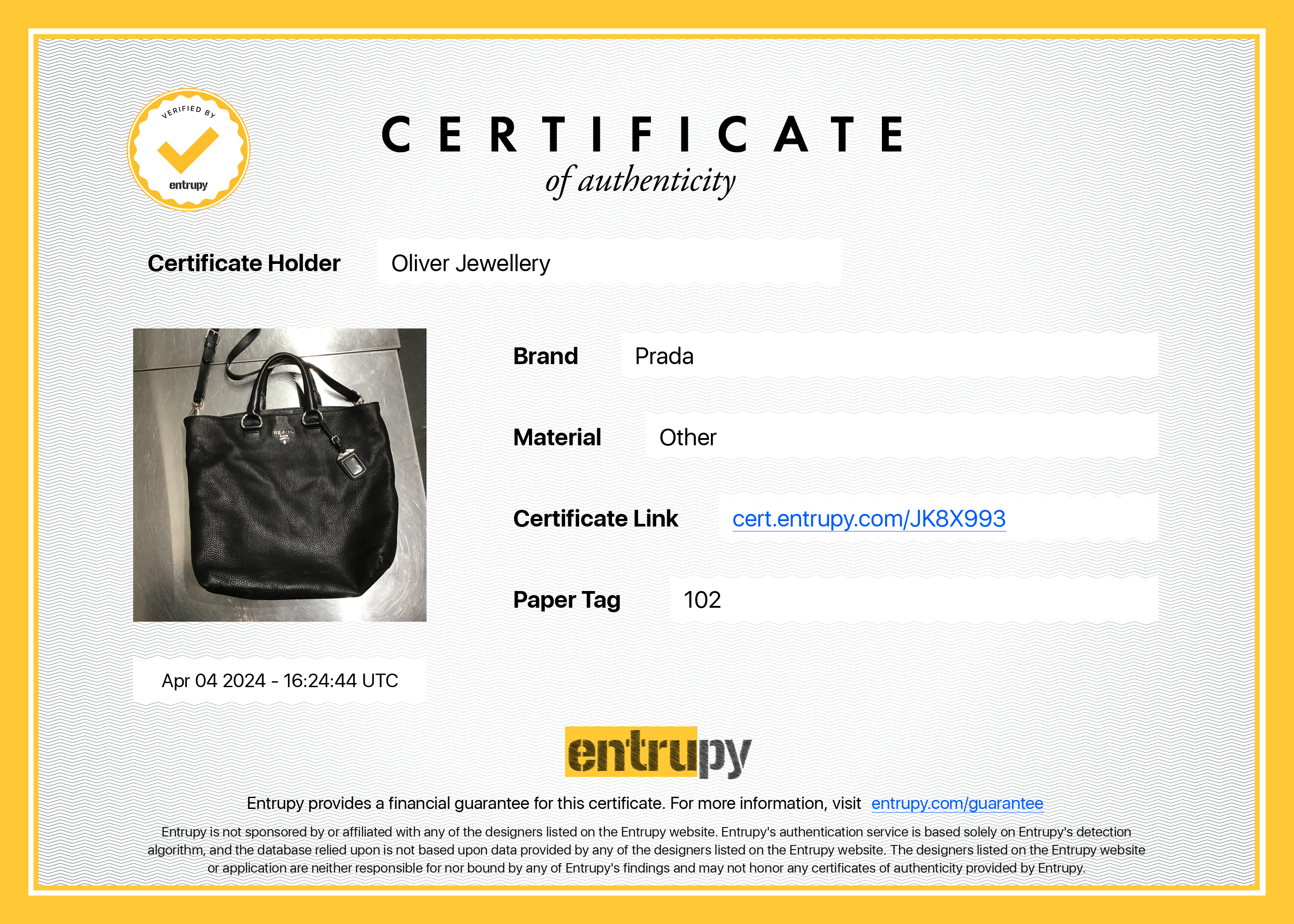 Prada Black Vitello Daino Leather Large Shopping Tote w/ Strap