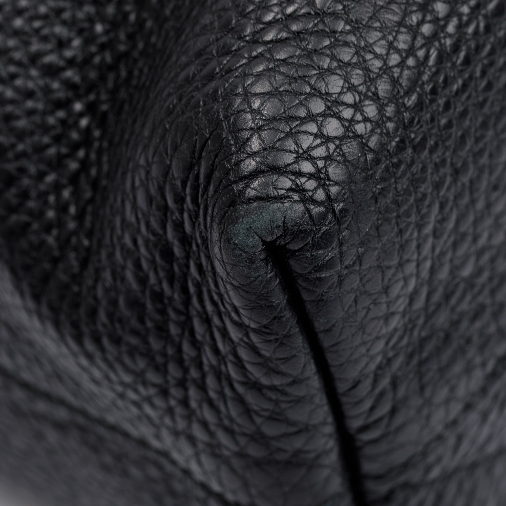 Prada Black Vitello Daino Leather Large Shopping Tote w/ Strap