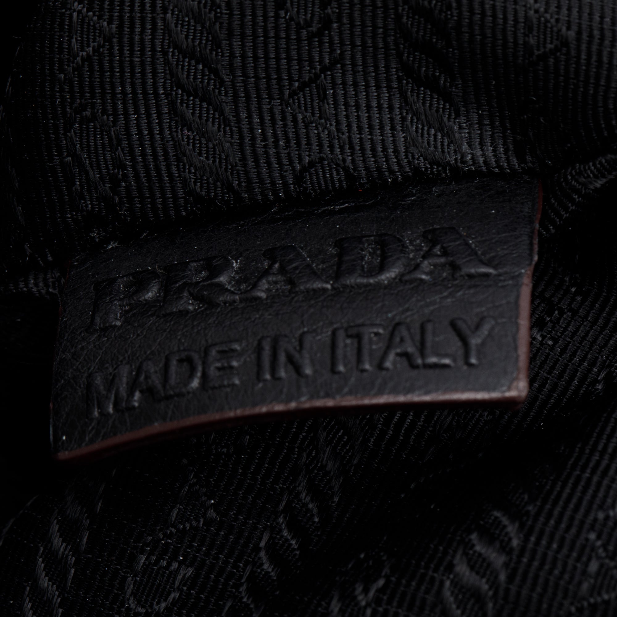 Prada Black Vitello Daino Medium Logo Hobo Bag