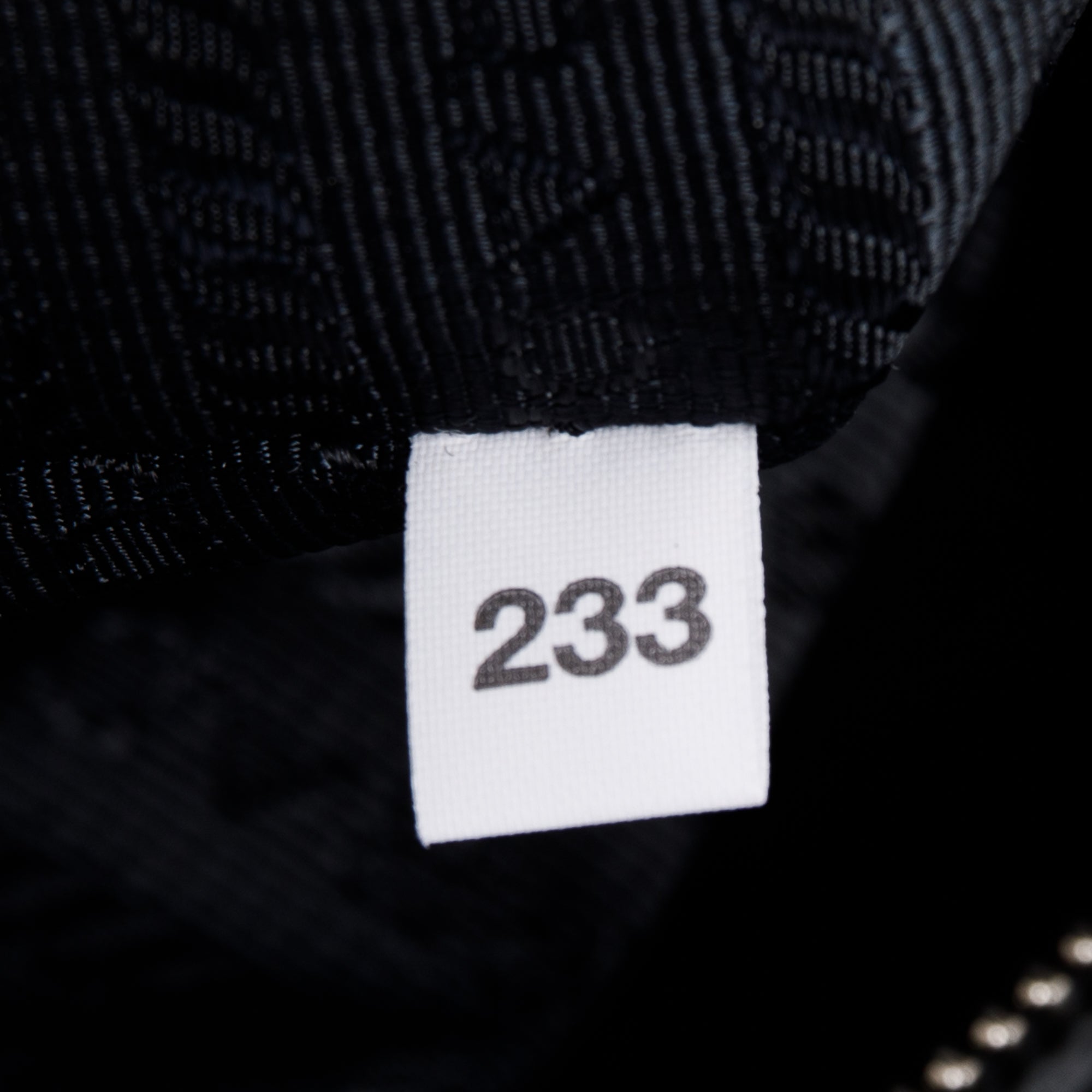 Prada Black Vitello Daino Zip Tote