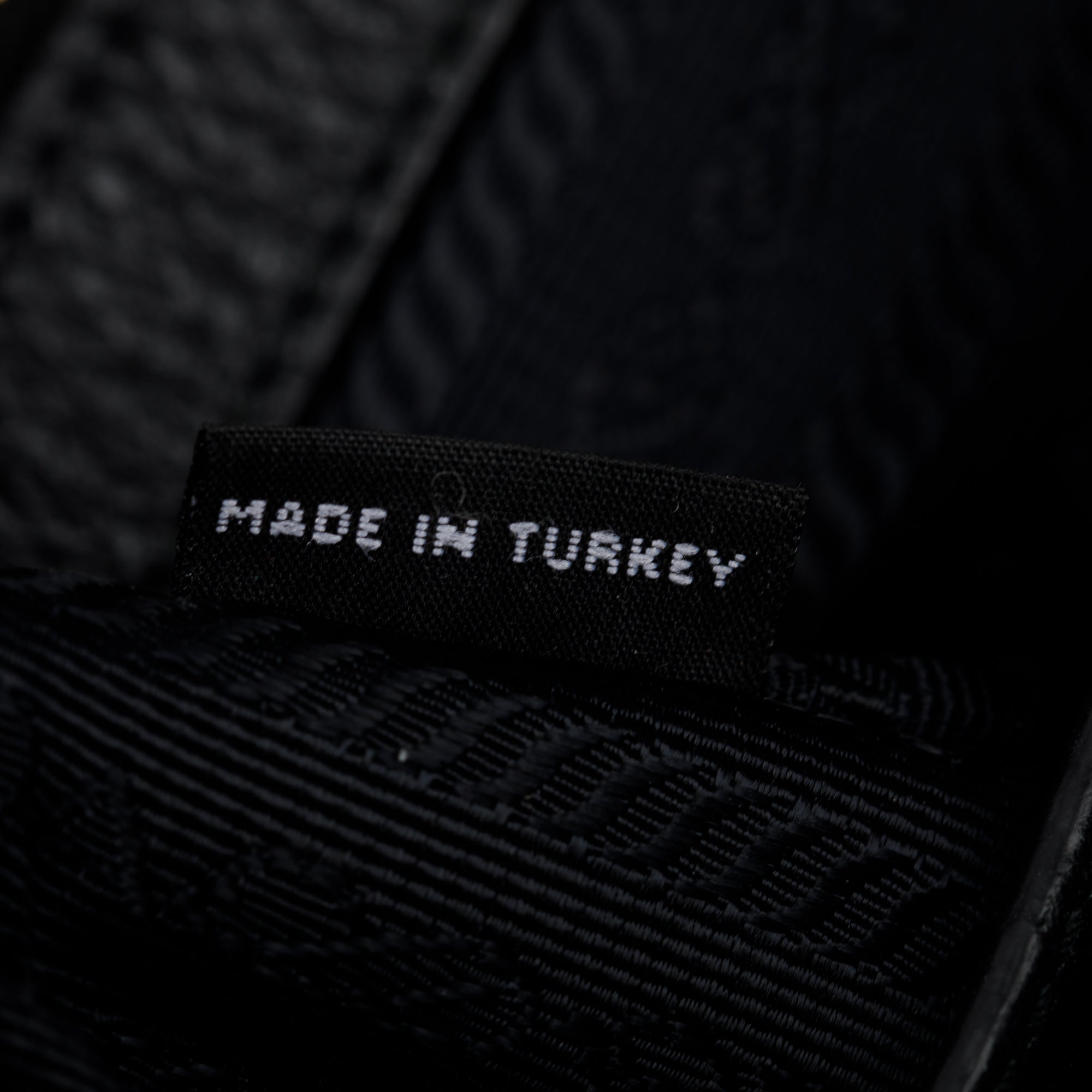 Prada Black Vitello Phenix Leather Pocket Tote w/ Strap & Authenticity Card