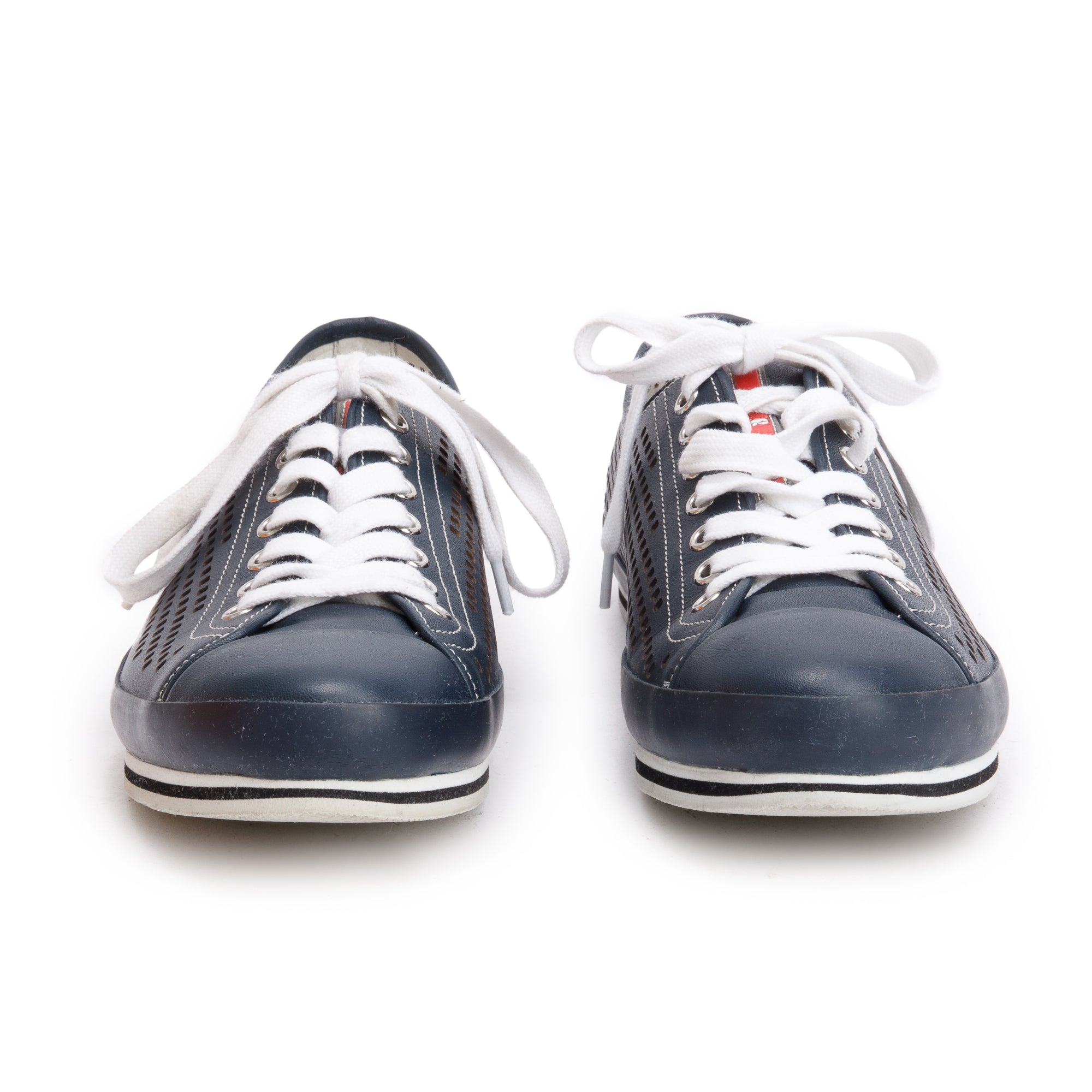 Prada Blue Nevada Fori Men's Sneakers, Size 37 w/ Box